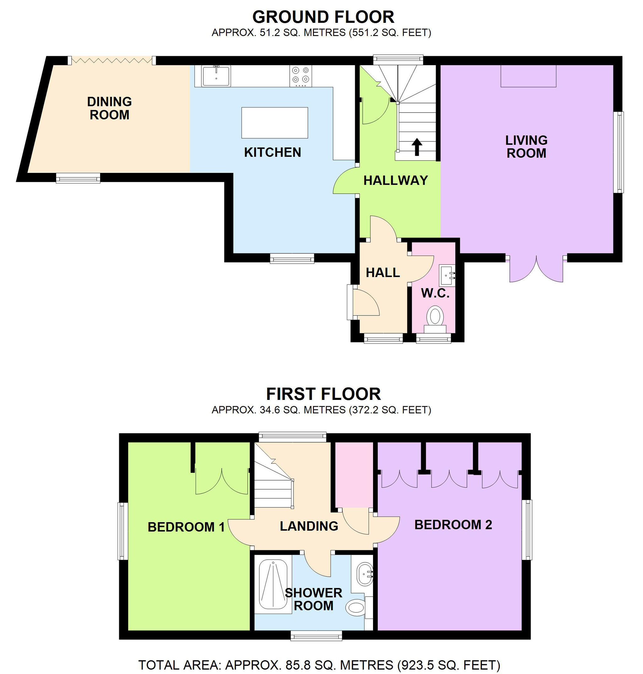 2 Bedrooms Detached house for sale in Silk Mill Lane, Winchcombe, Cheltenham, Gloucestershire GL54