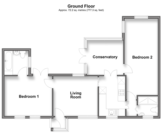 Lower Dicker, Hailsham floorplan