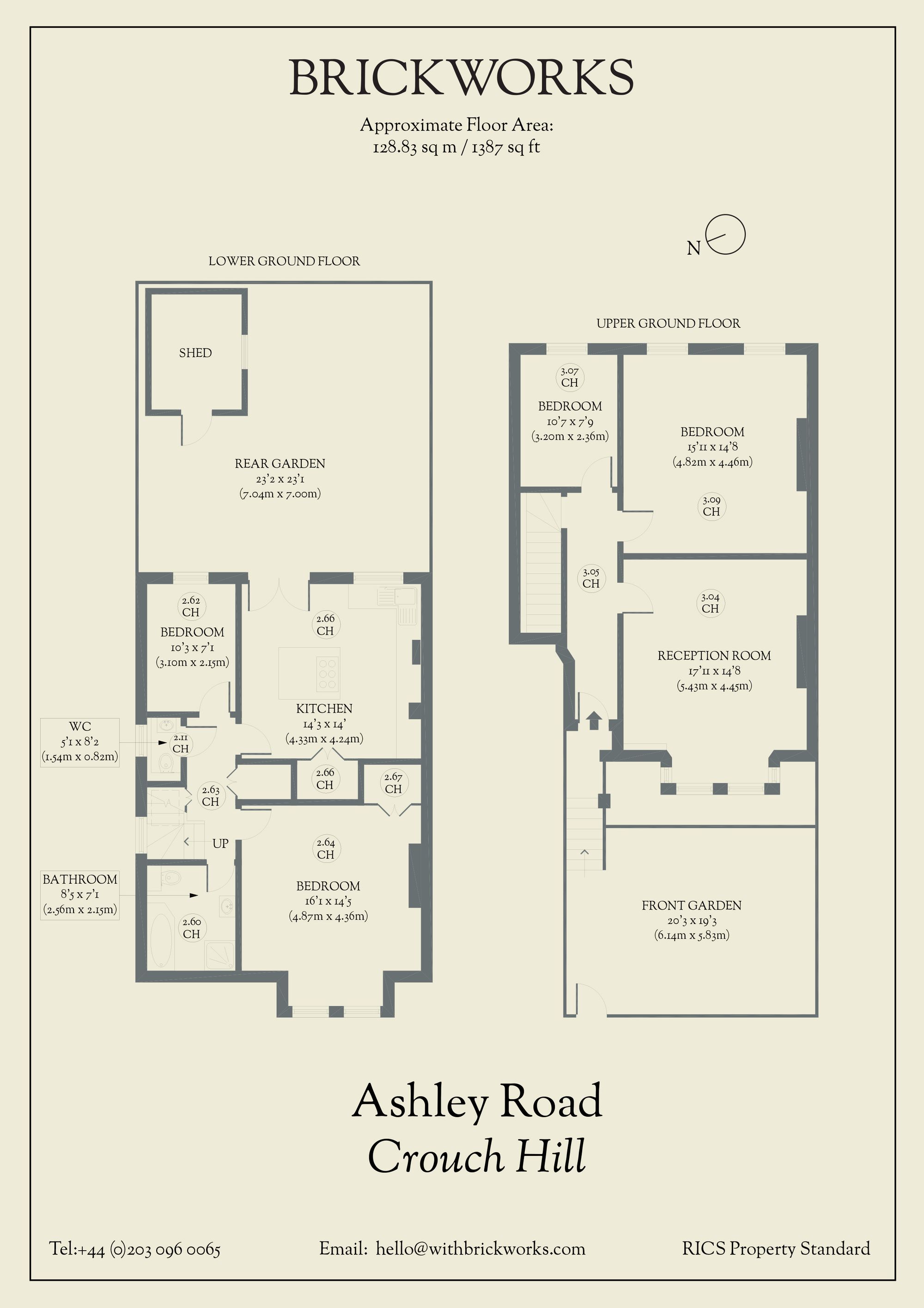 62 Ashley Road, London floorplan