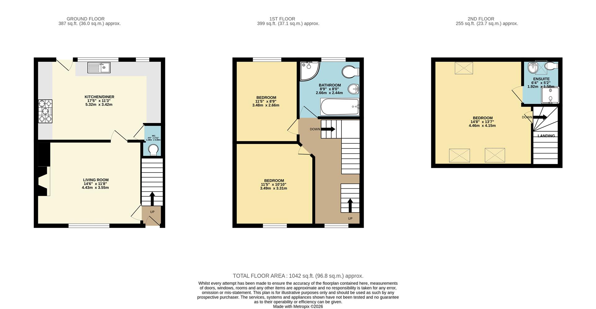 2 Harraton Cottages, Ducks Lane, Exning floorplan