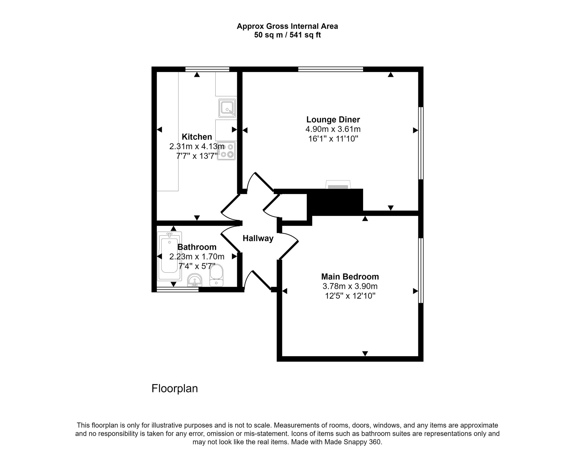 18 Pembroke Road, Wigan floorplan