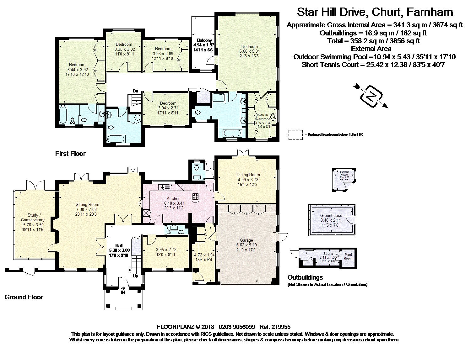 5 Bedrooms Detached house for sale in Star Hill Drive, Churt, Farnham, Surrey GU10