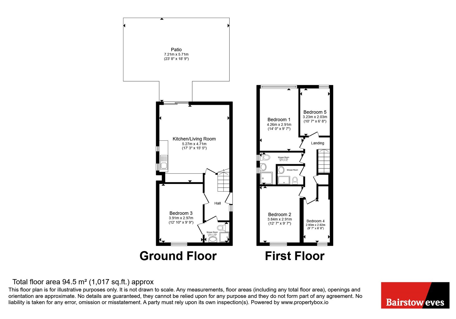 121, Victoria Rise, London floorplan