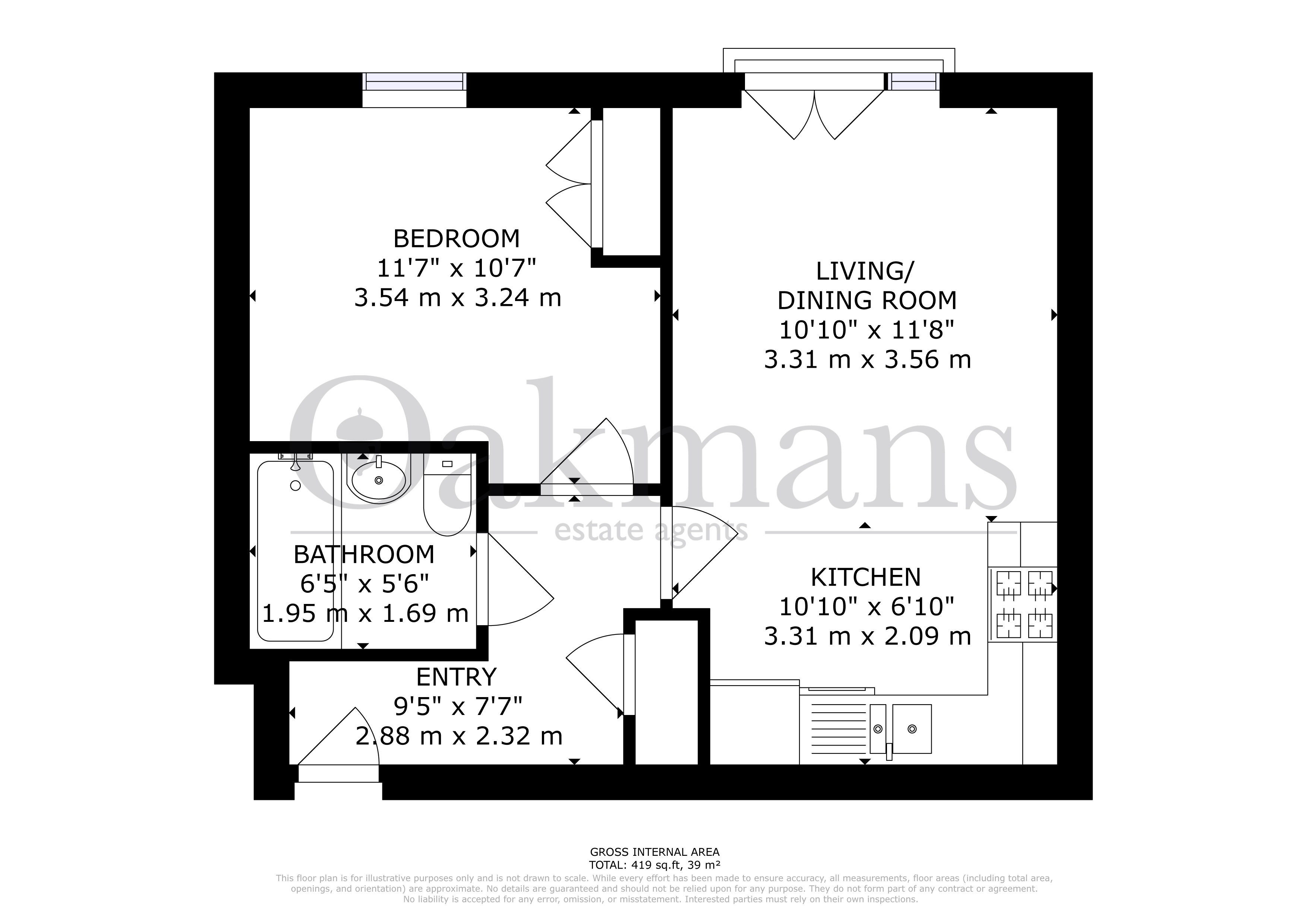 Apartment 7, Meadow Court, 204, Monyhull Hall Road, West Midlands floorplan