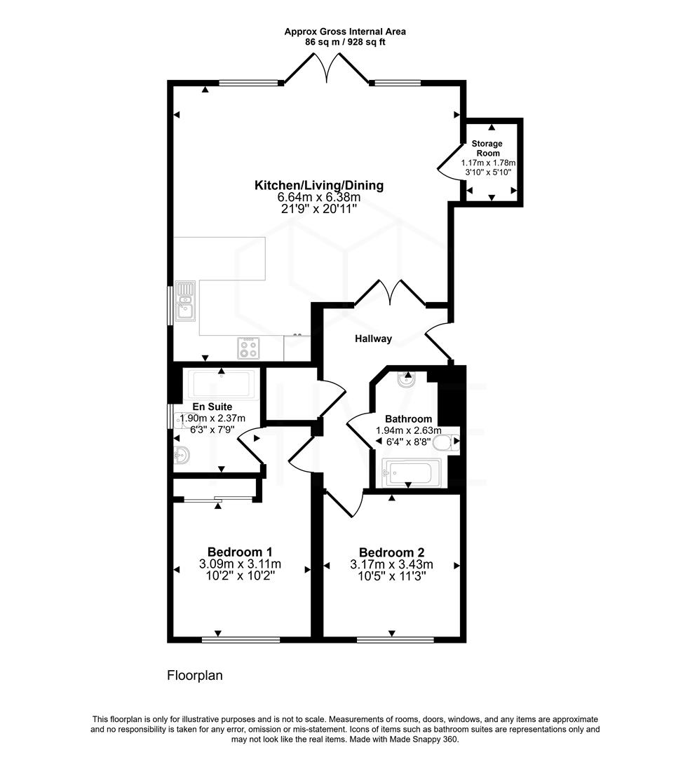New Flats, Stour Court, Fairway View Close, Ferndown floorplan