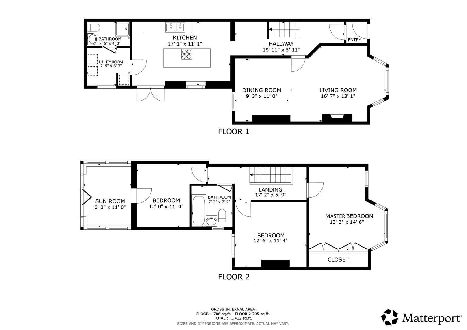 2, Park Avenue, Barry floorplan