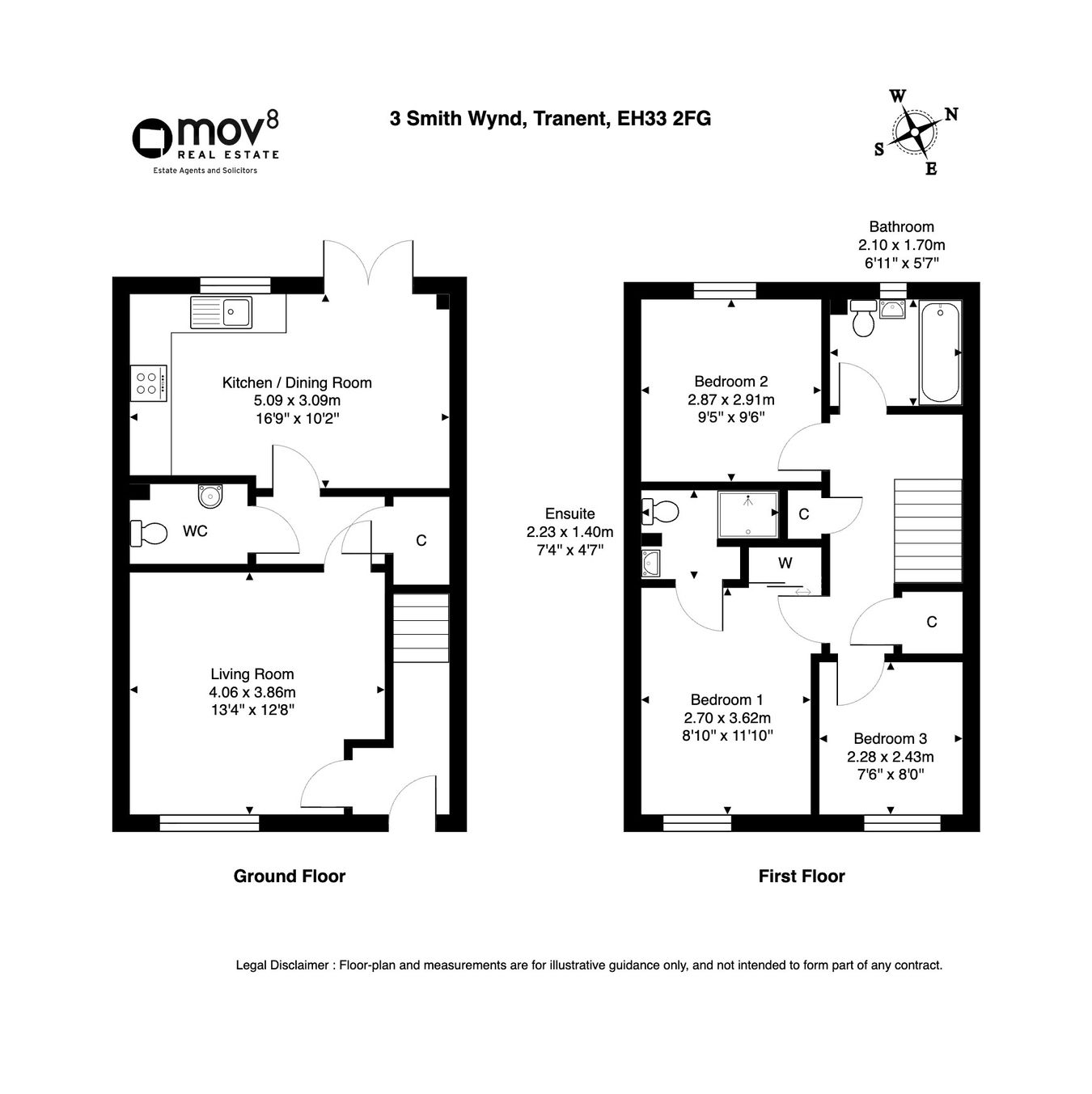 3, Smith Wynd, Tranent floorplan