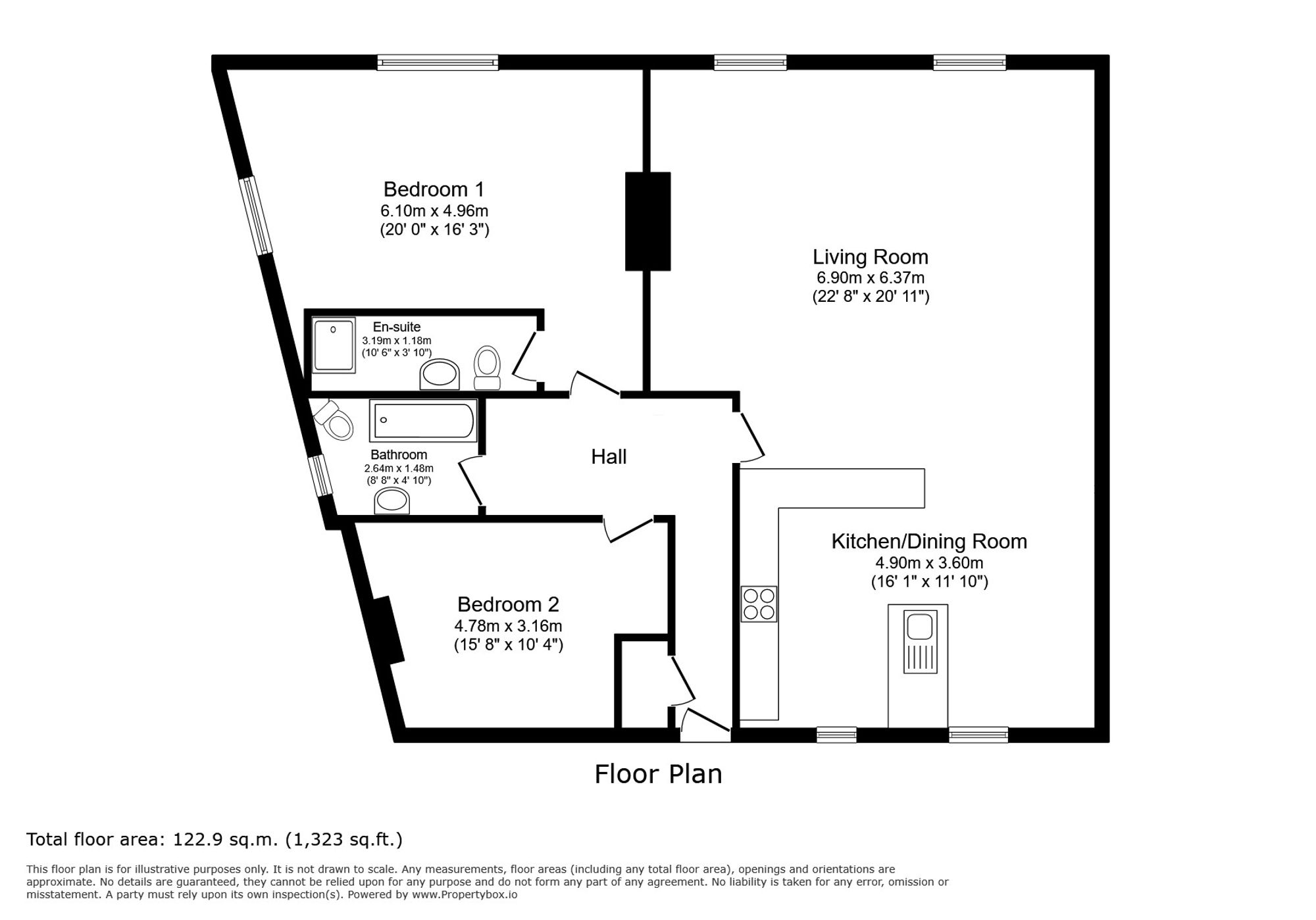 5 Deganwy Castle Apts Station Road, Deganwy, Conwy floorplan