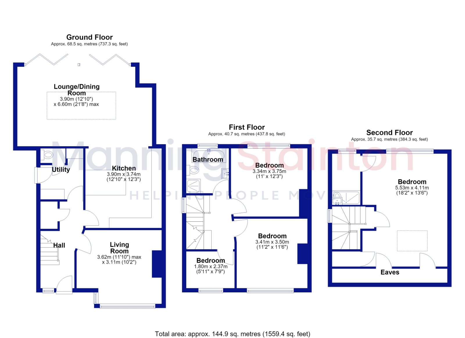 12, Victoria Crescent, Leeds floorplan