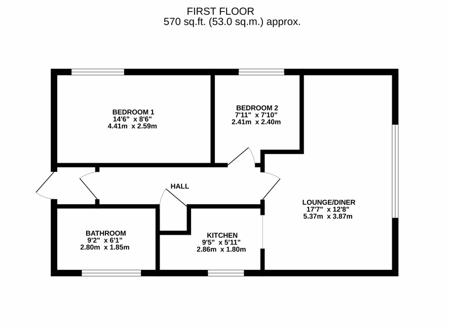 12A Aldiss Court, High Street, Dereham floorplan