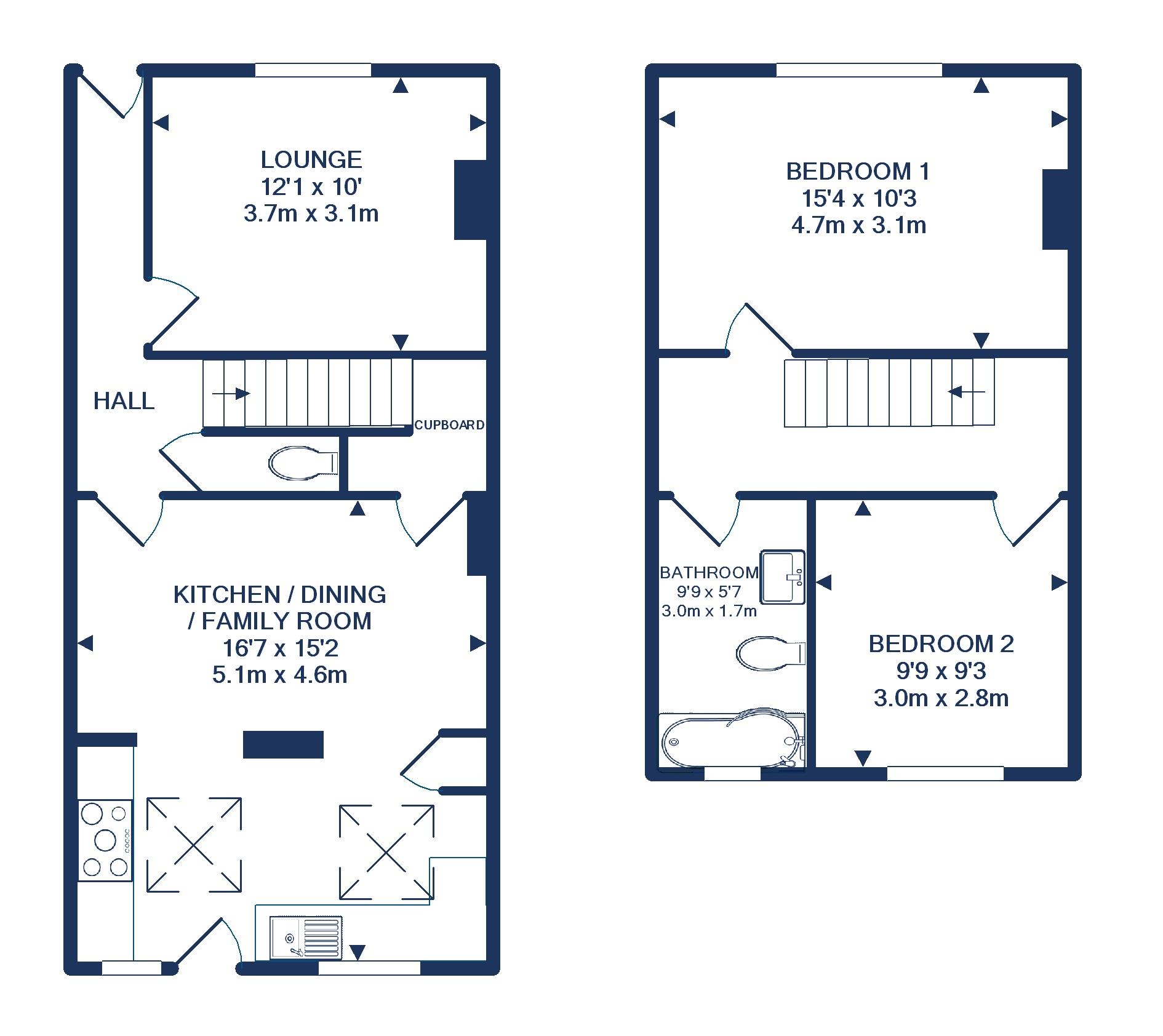 Bradley Crescent, Bristol floorplan