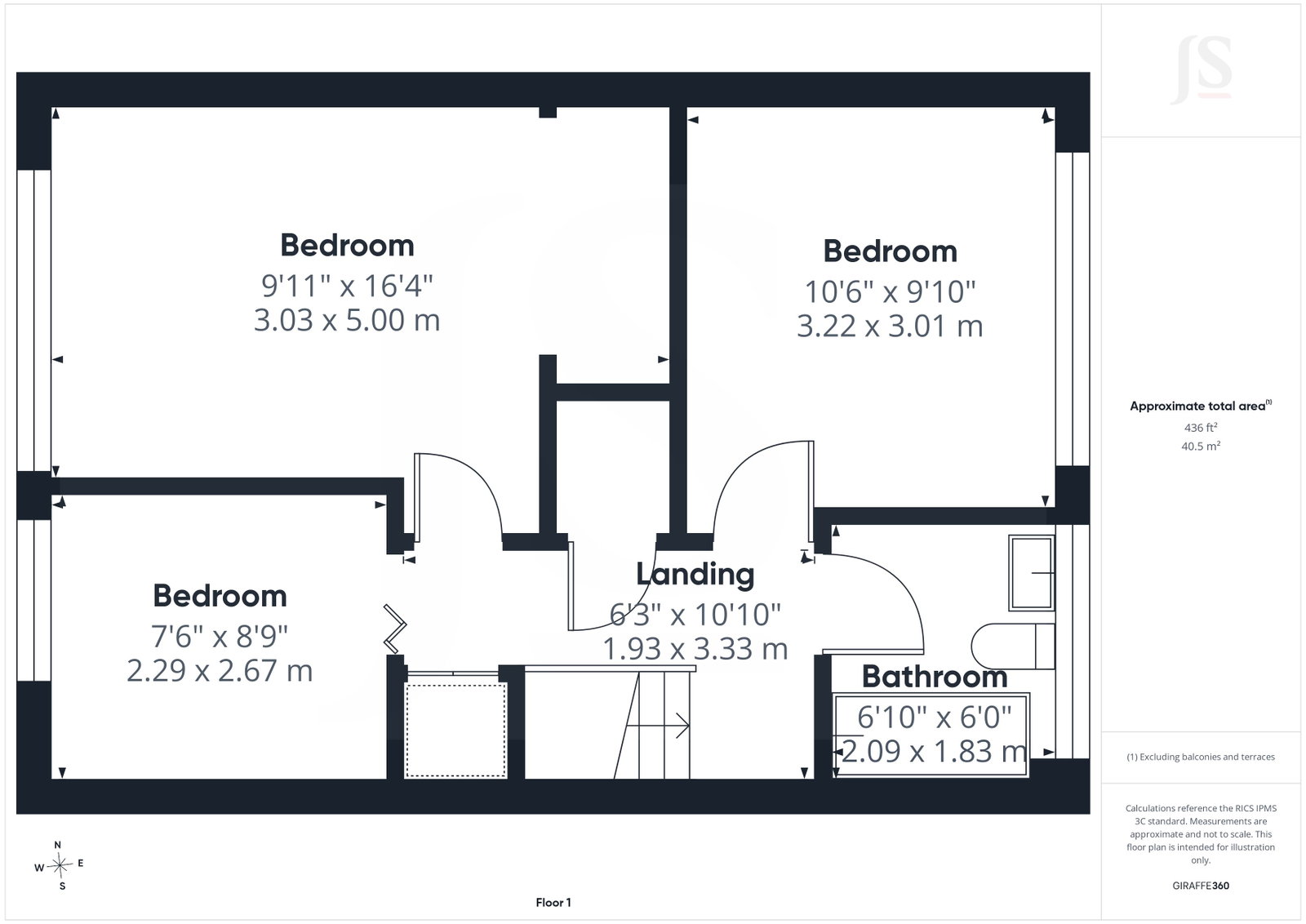 20, Prince Charles Close, Southwick floorplan