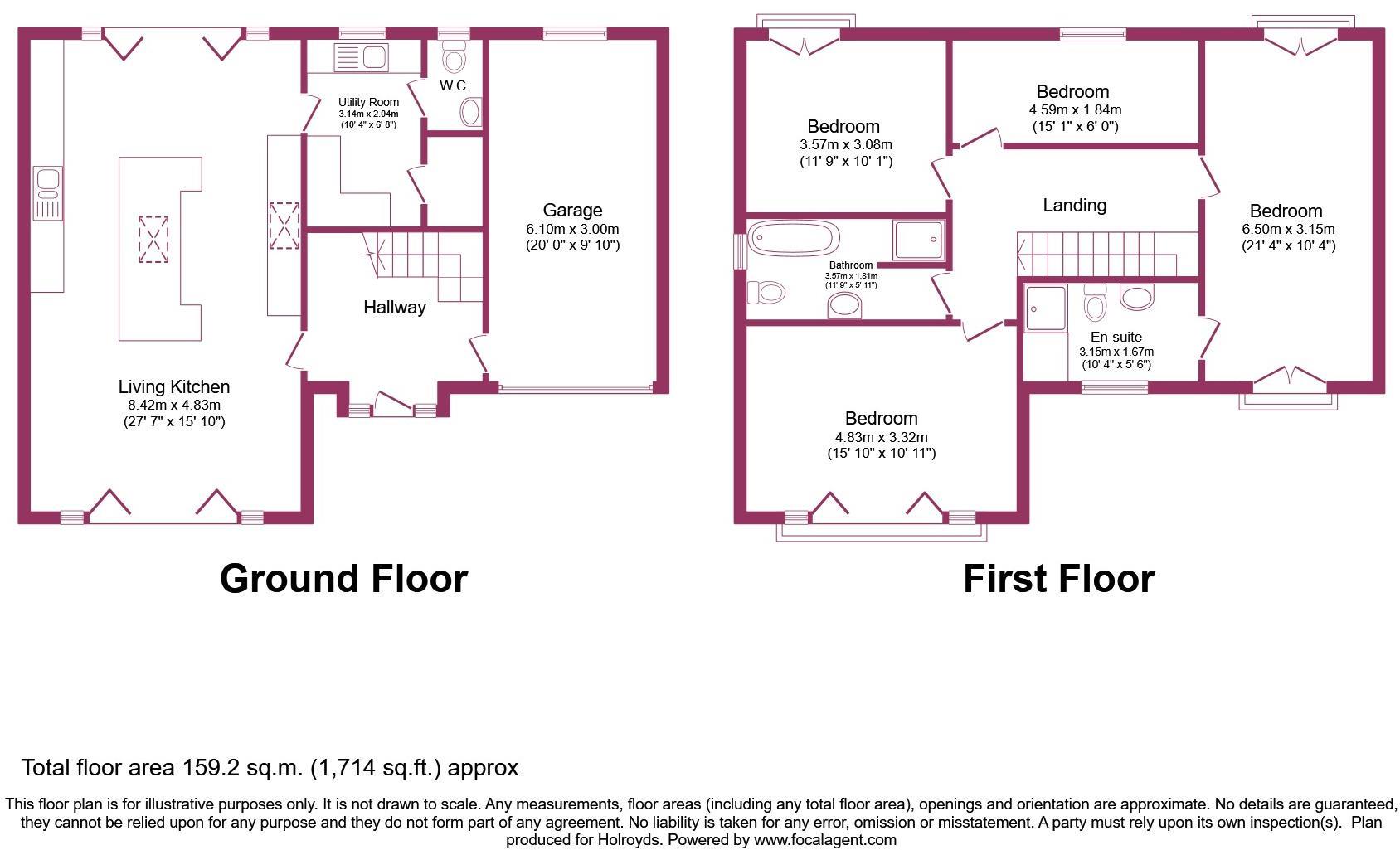 84, Banks Lane, Keighley floorplan
