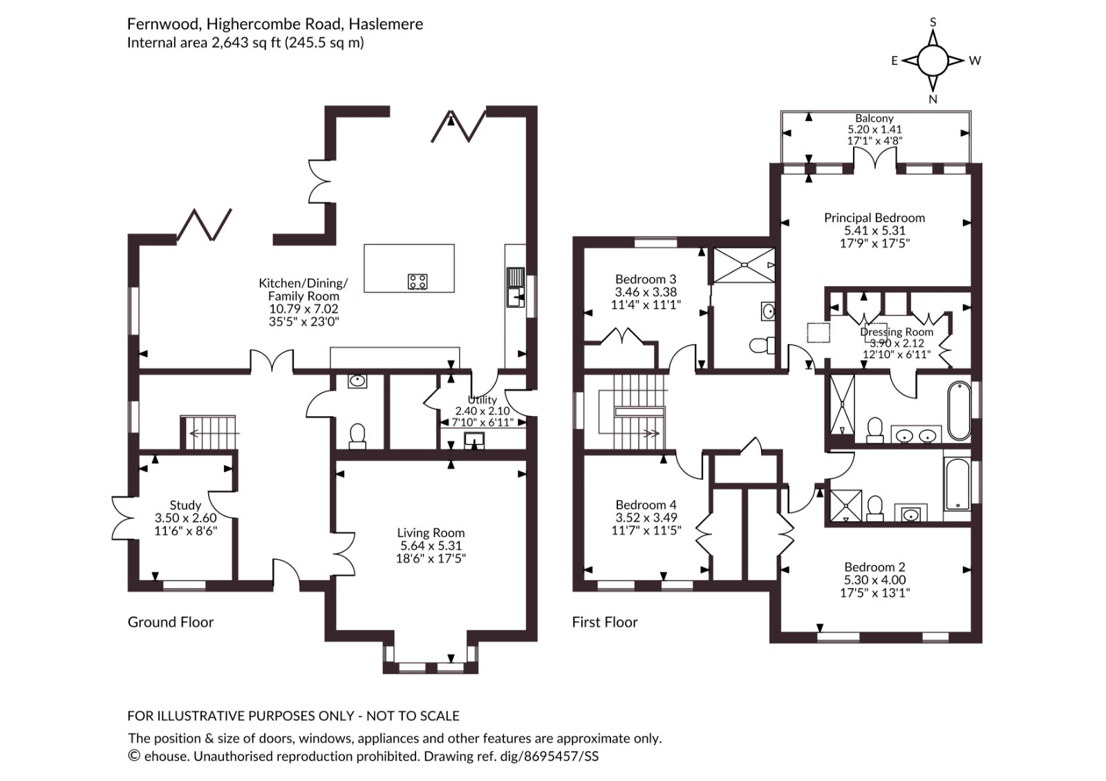 Fernwood,, Highercombe Road, Surrey floorplan
