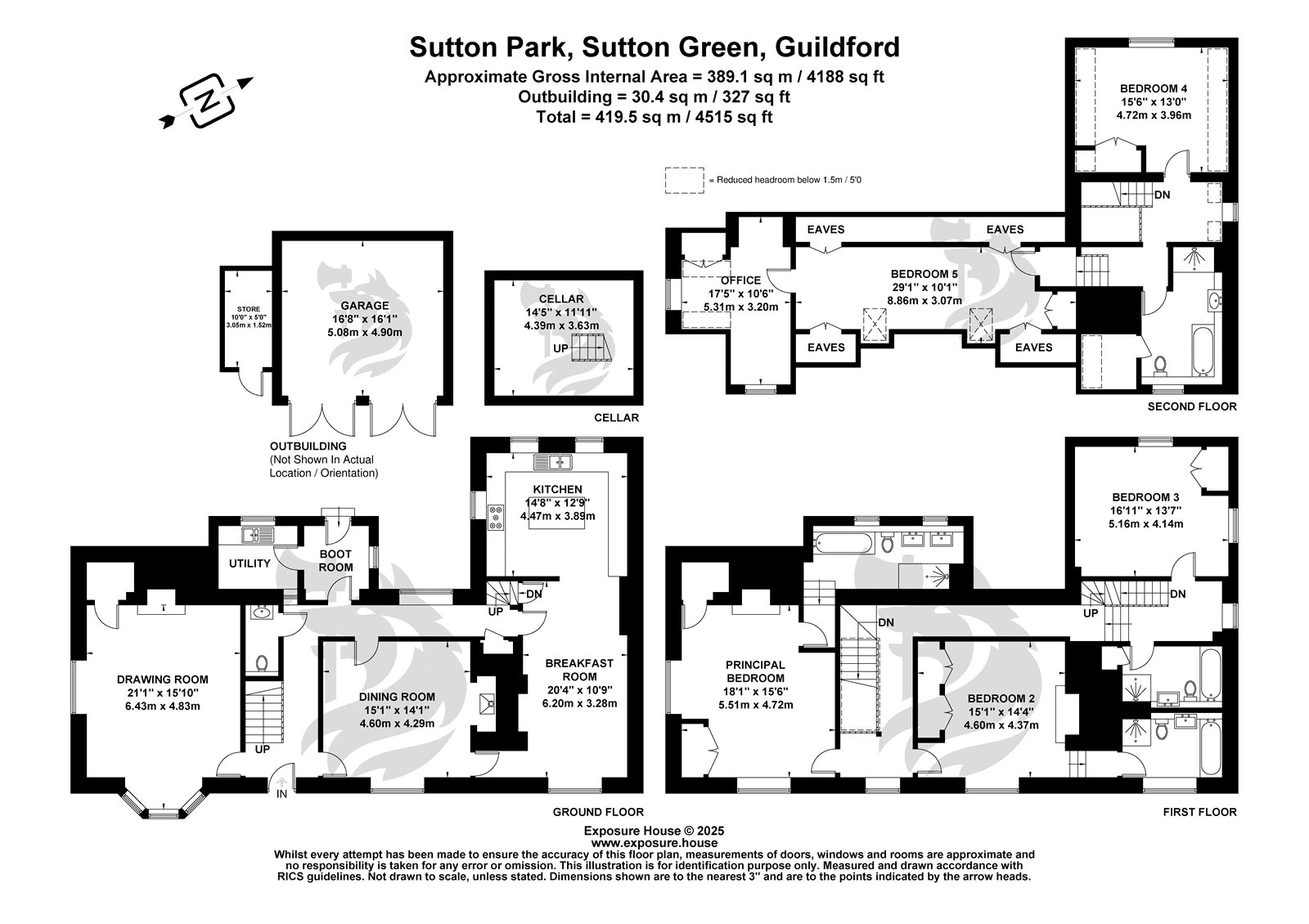 Ladygrove Farm House,, Sutton Park, Guildford floorplan