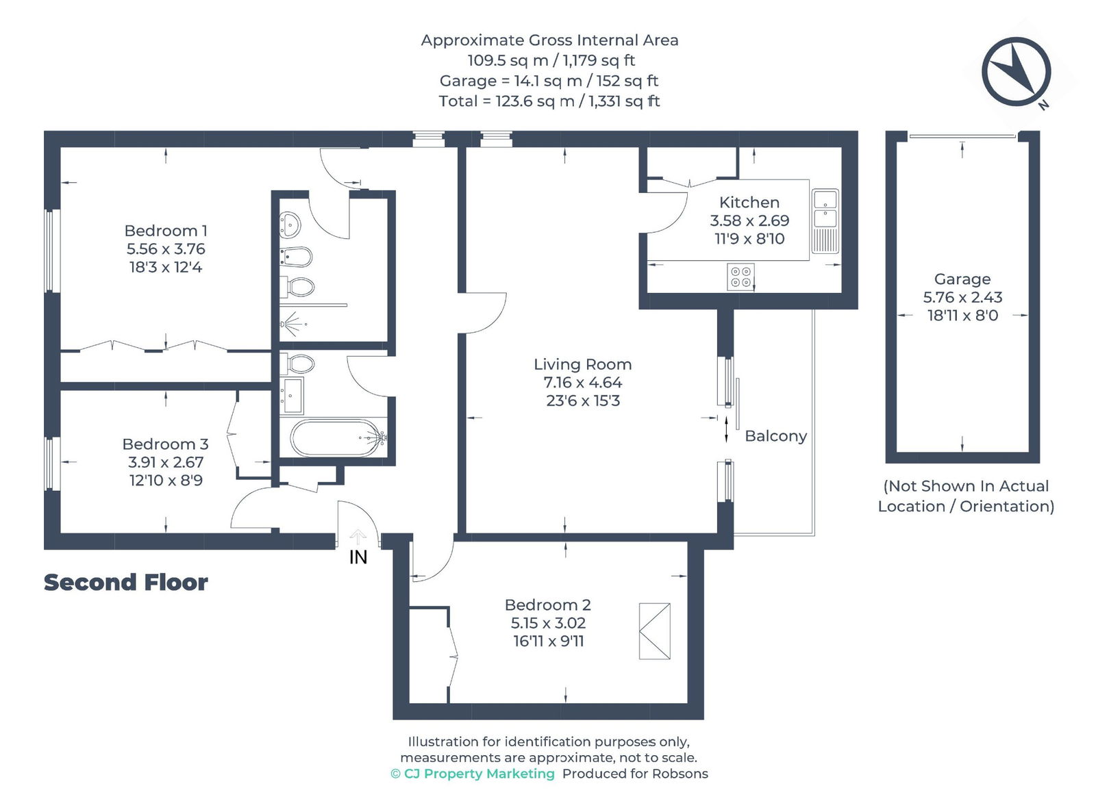 13, Falcon Close, Northwood floorplan