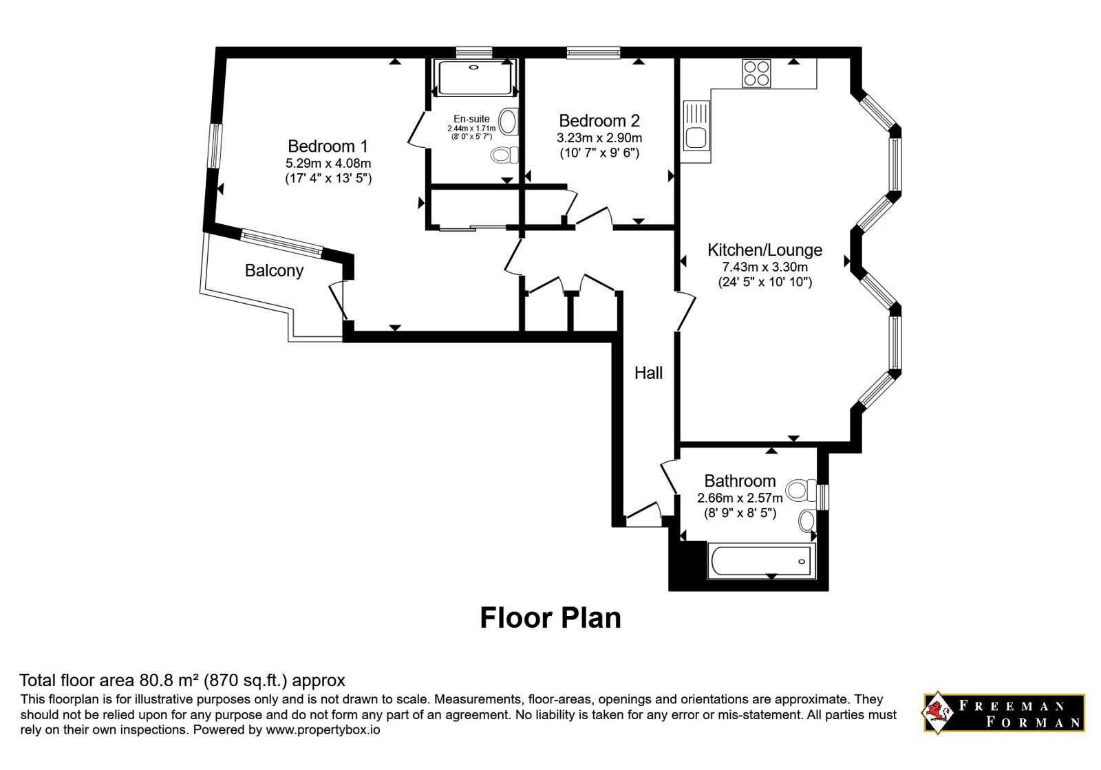 Flat 25, The Mansions, 23, Compton Street, East Sussex floorplan