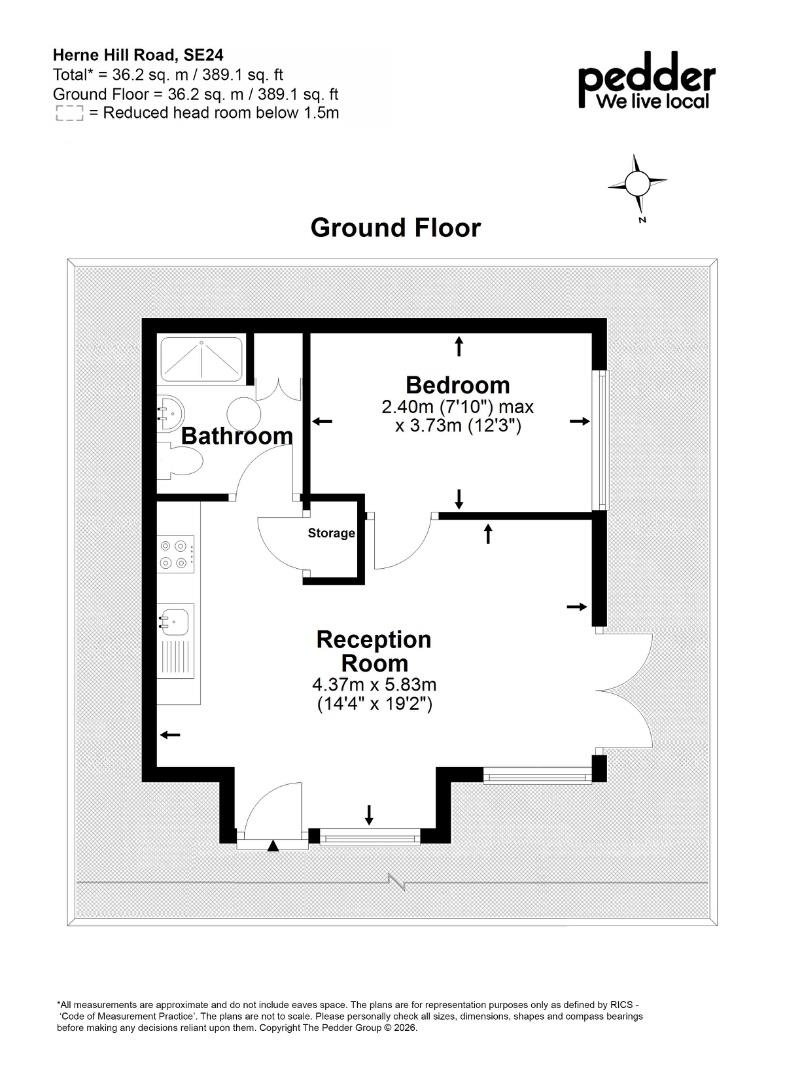 200, Herne Hill Road, London floorplan