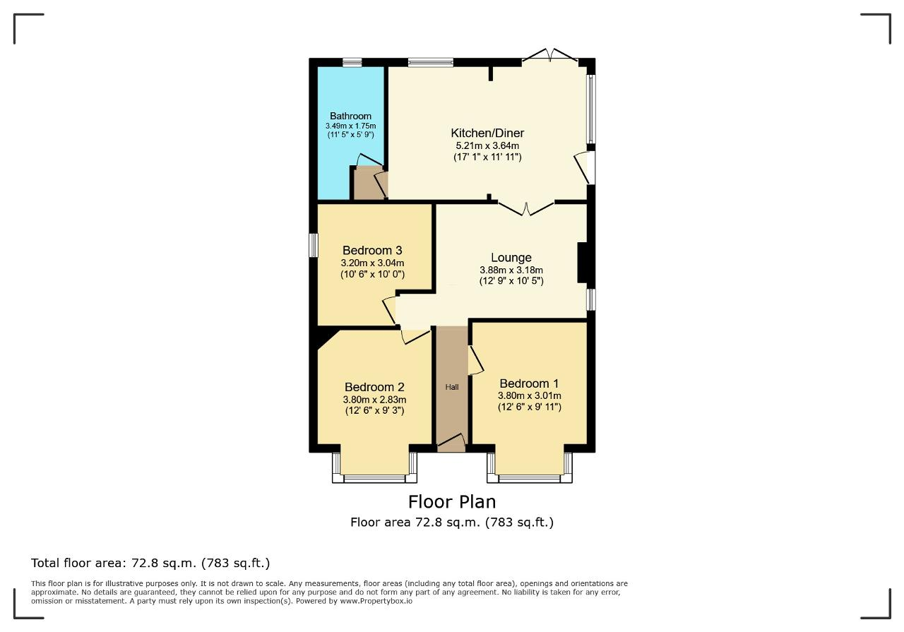123, Church Road, Wisbech floorplan