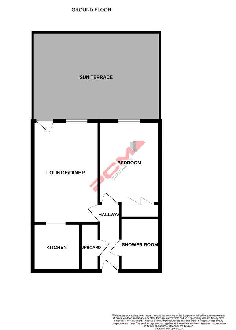 8 Homedane House, Denmark Place, Hastings floorplan