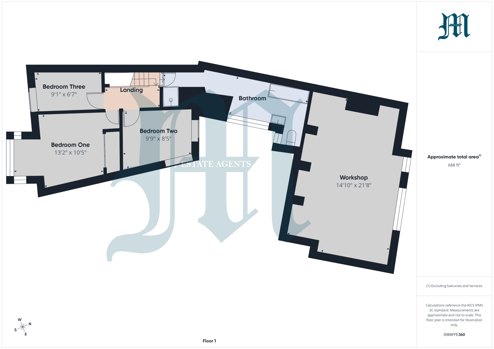Clifton House, Trevenner Square, Marazion floorplan