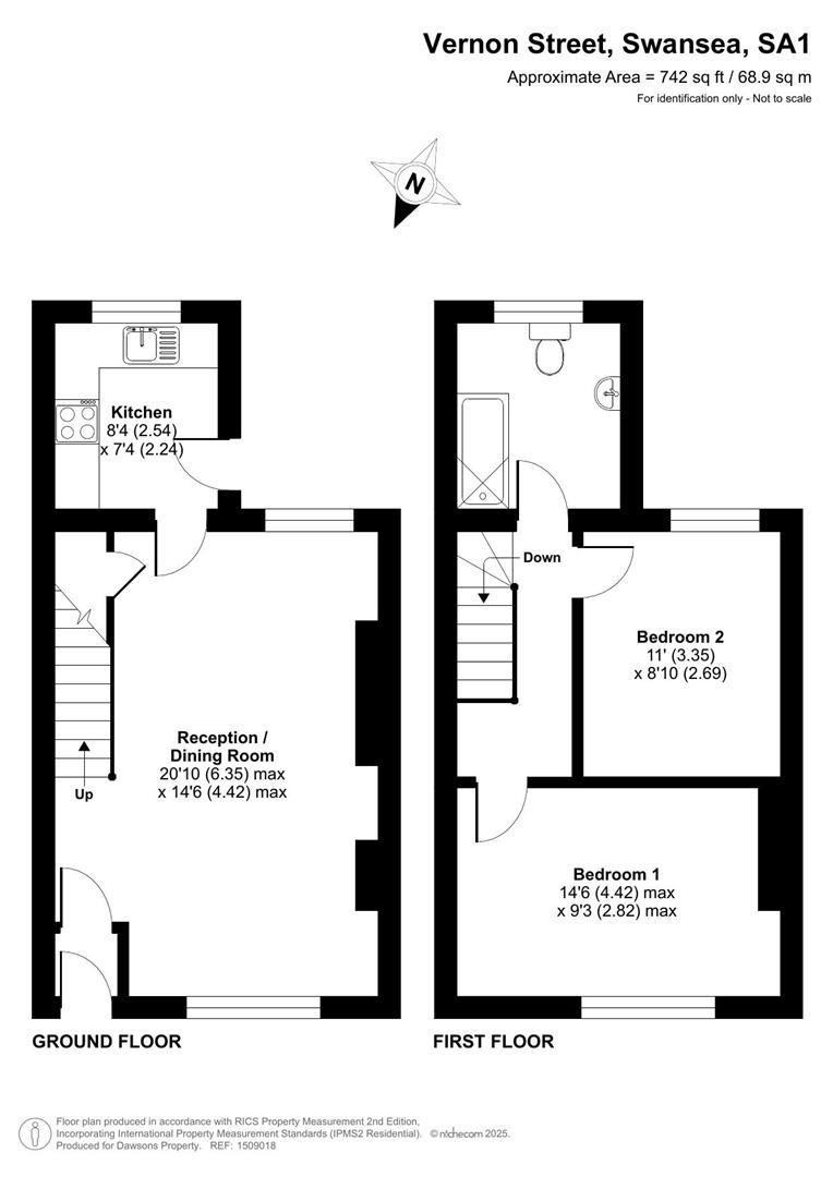 28, Vernon Street, Swansea floorplan