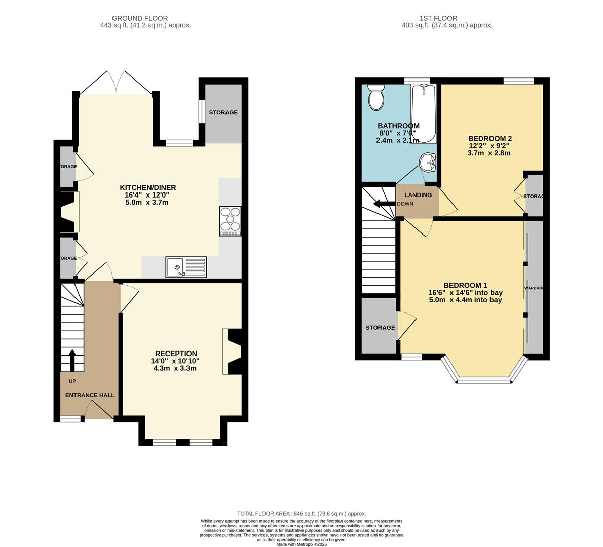 26, Wickham Road, Highams Park floorplan