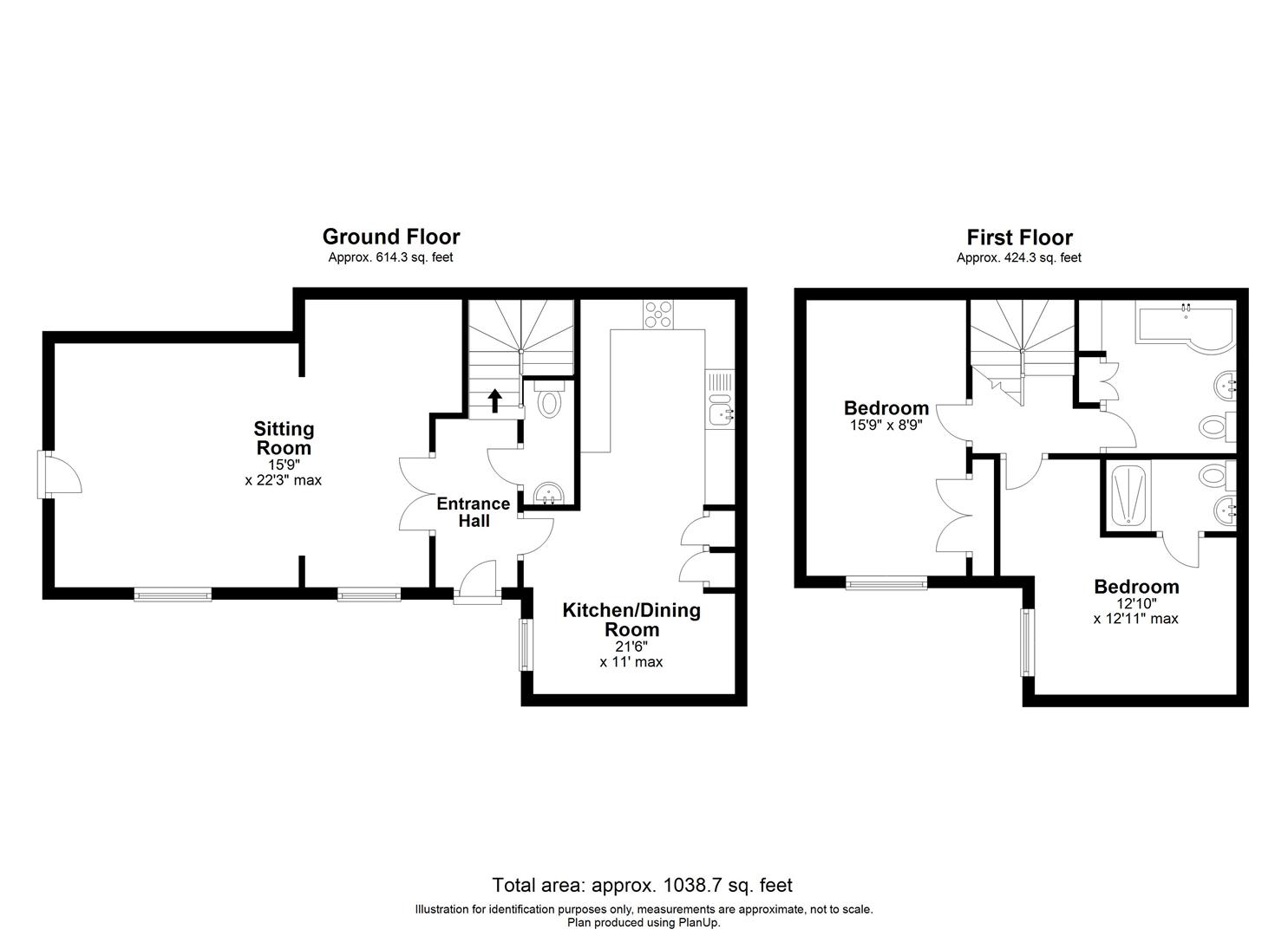 5 Tow Path Mews, The Causeway, Chippenham floorplan