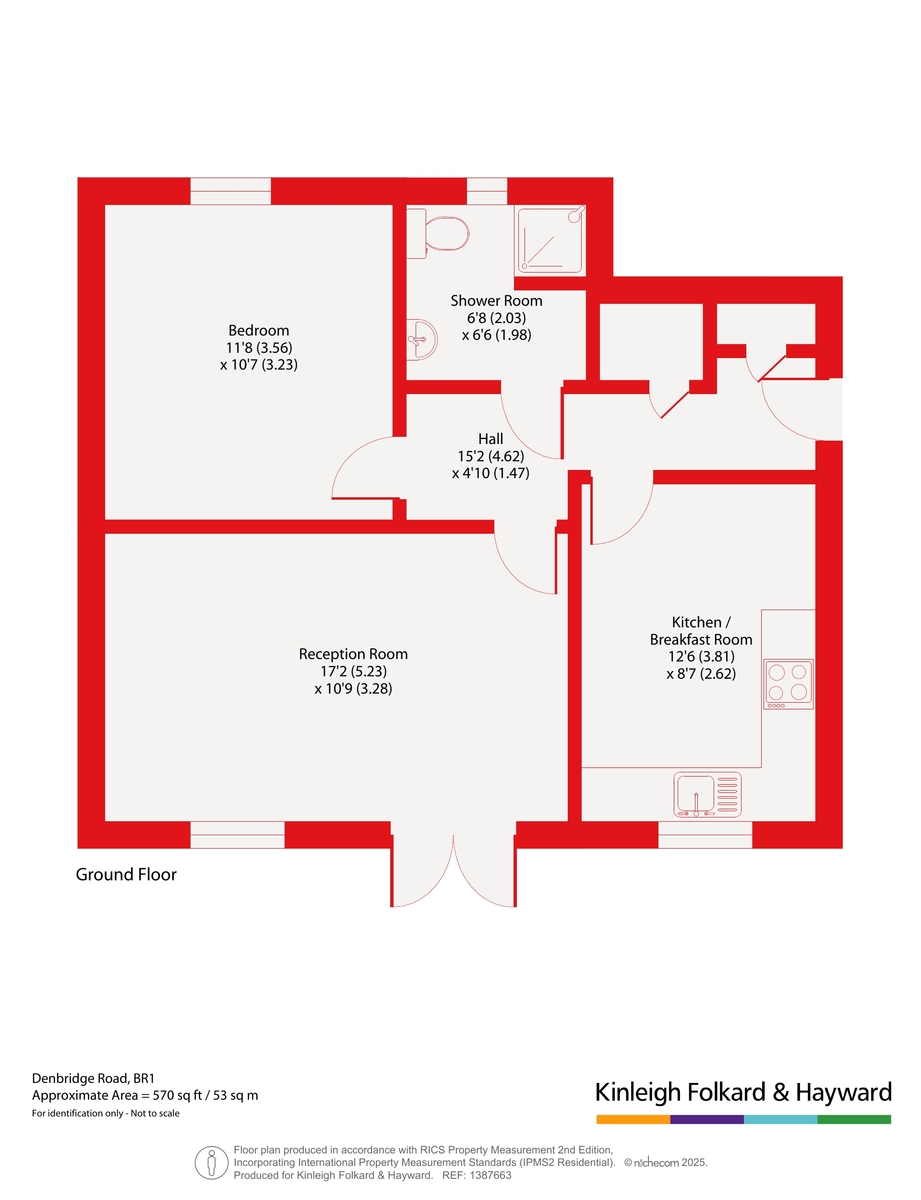 Flat 11, Oak Court, 11, Denbridge Road, Bromley floorplan