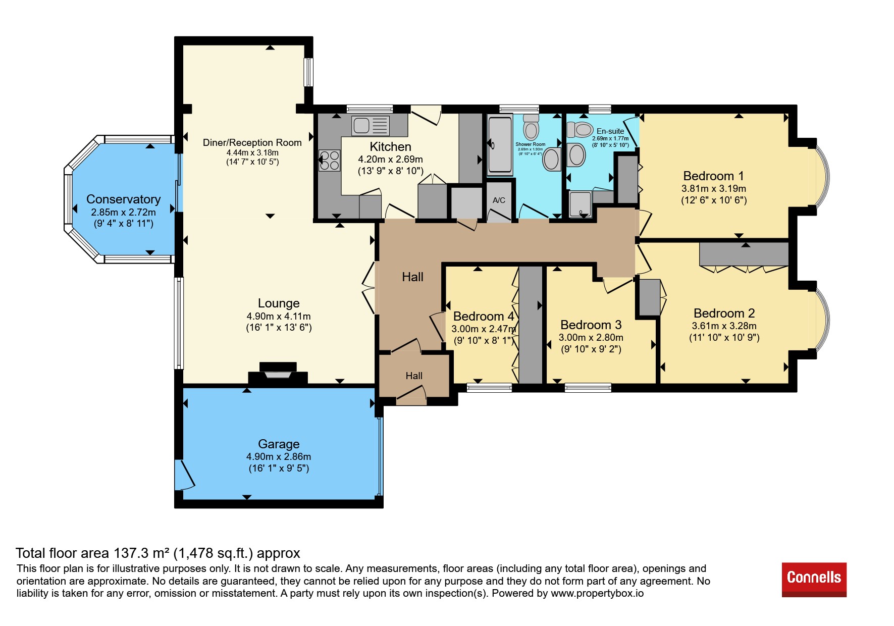 18, Oxford Way, Warwick floorplan