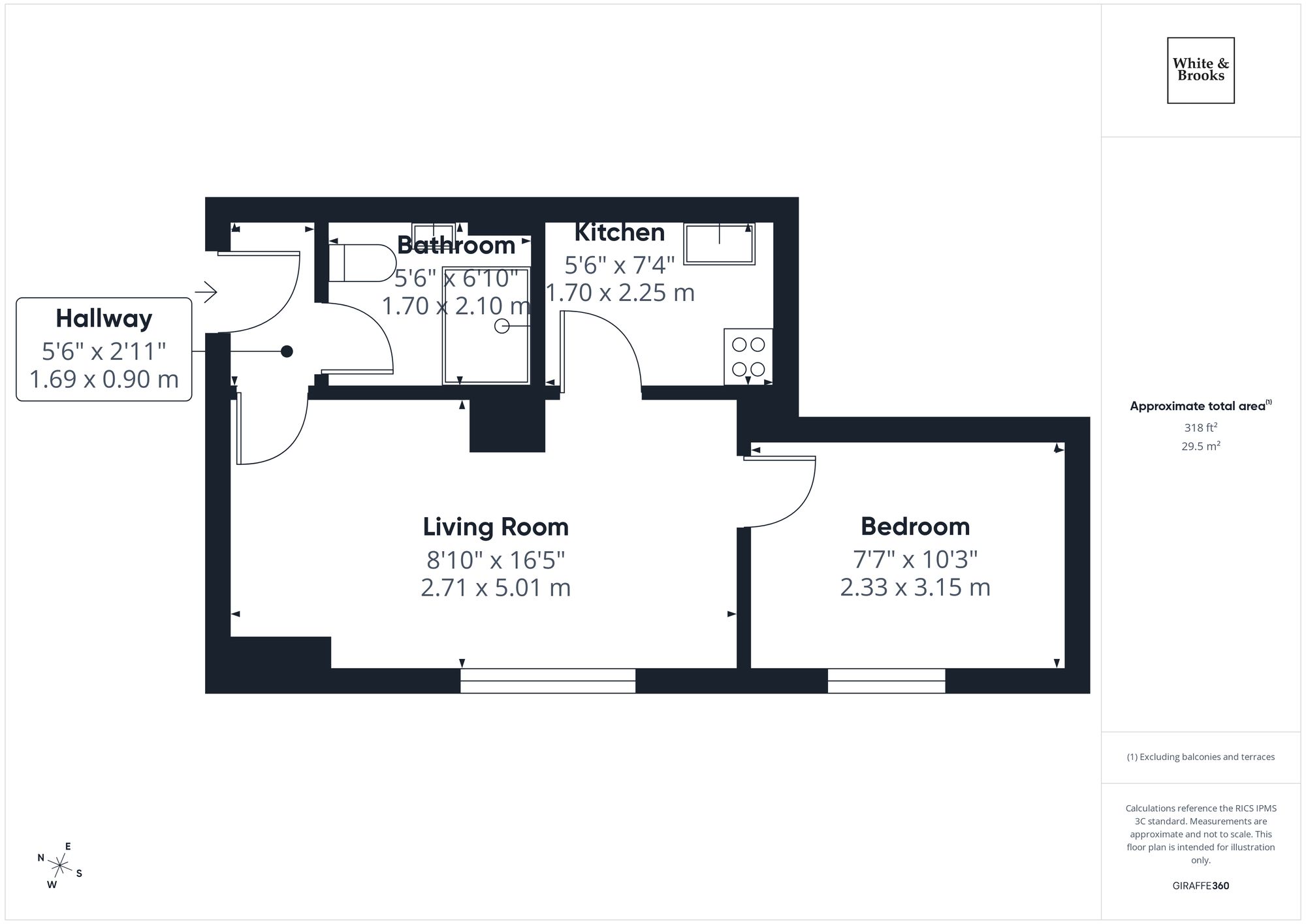 Flat 23, Sussex Village Manor Way, Bognor Regis floorplan
