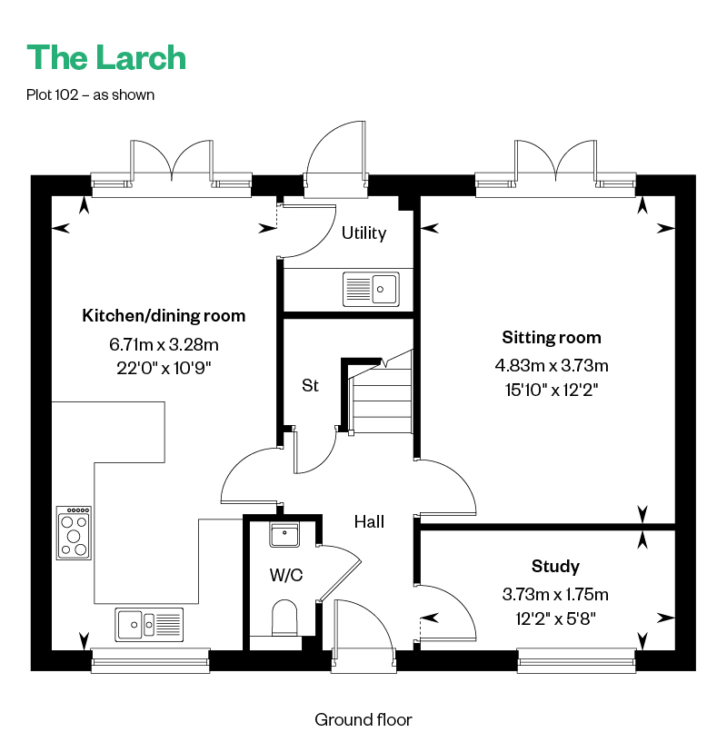 102, Lower Haysden Lane, Tonbridge, Tn9 2Qf floorplan