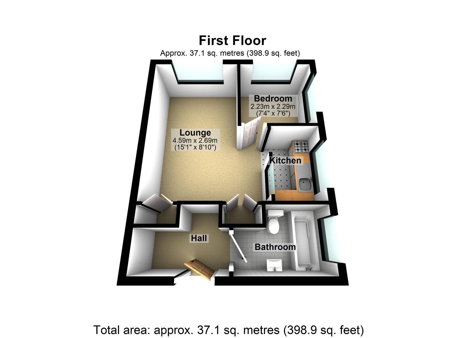 7, Beech Court, Beccles Road, Worthing floorplan
