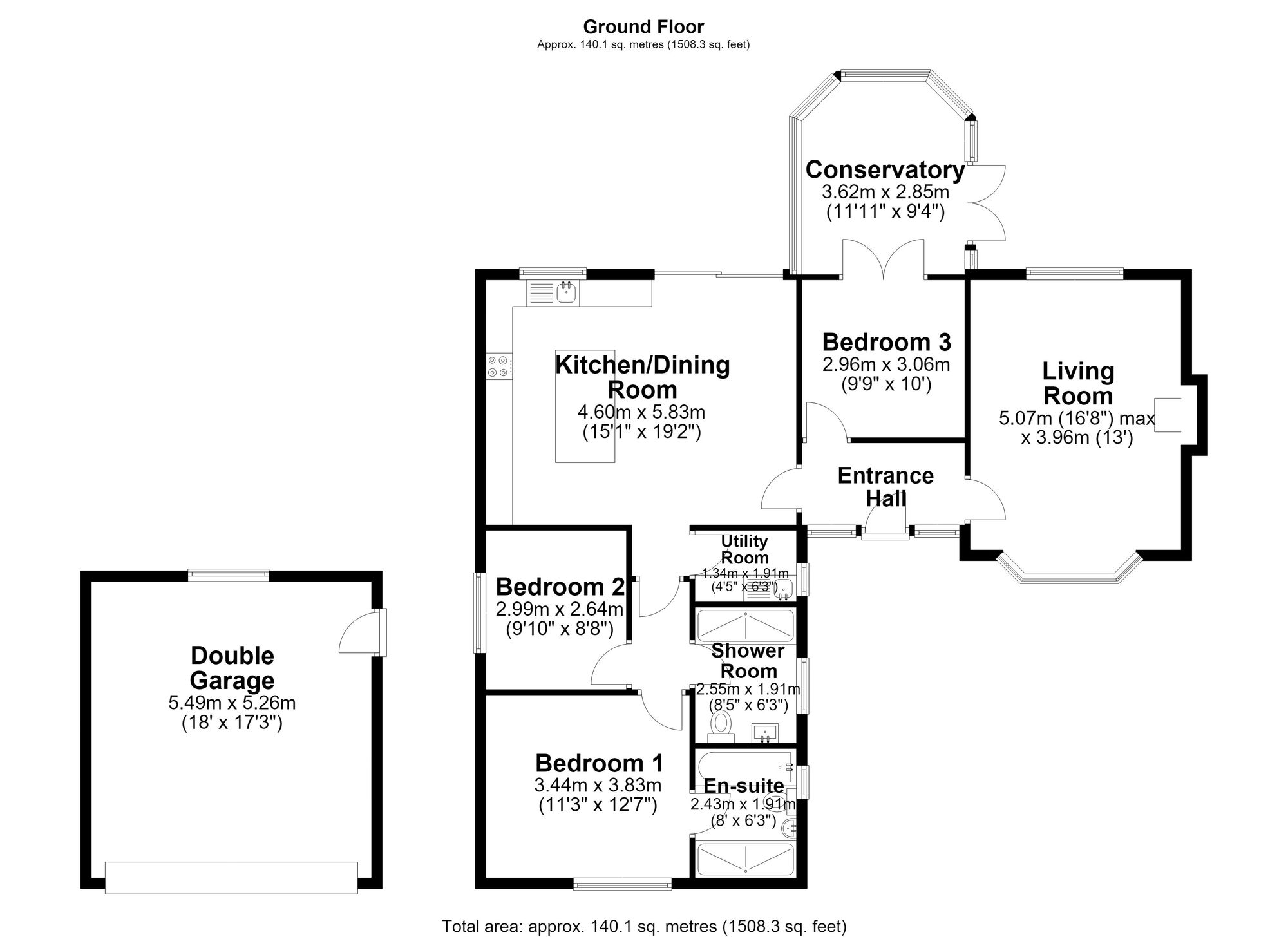 18 Chessington Close, Warrington floorplan