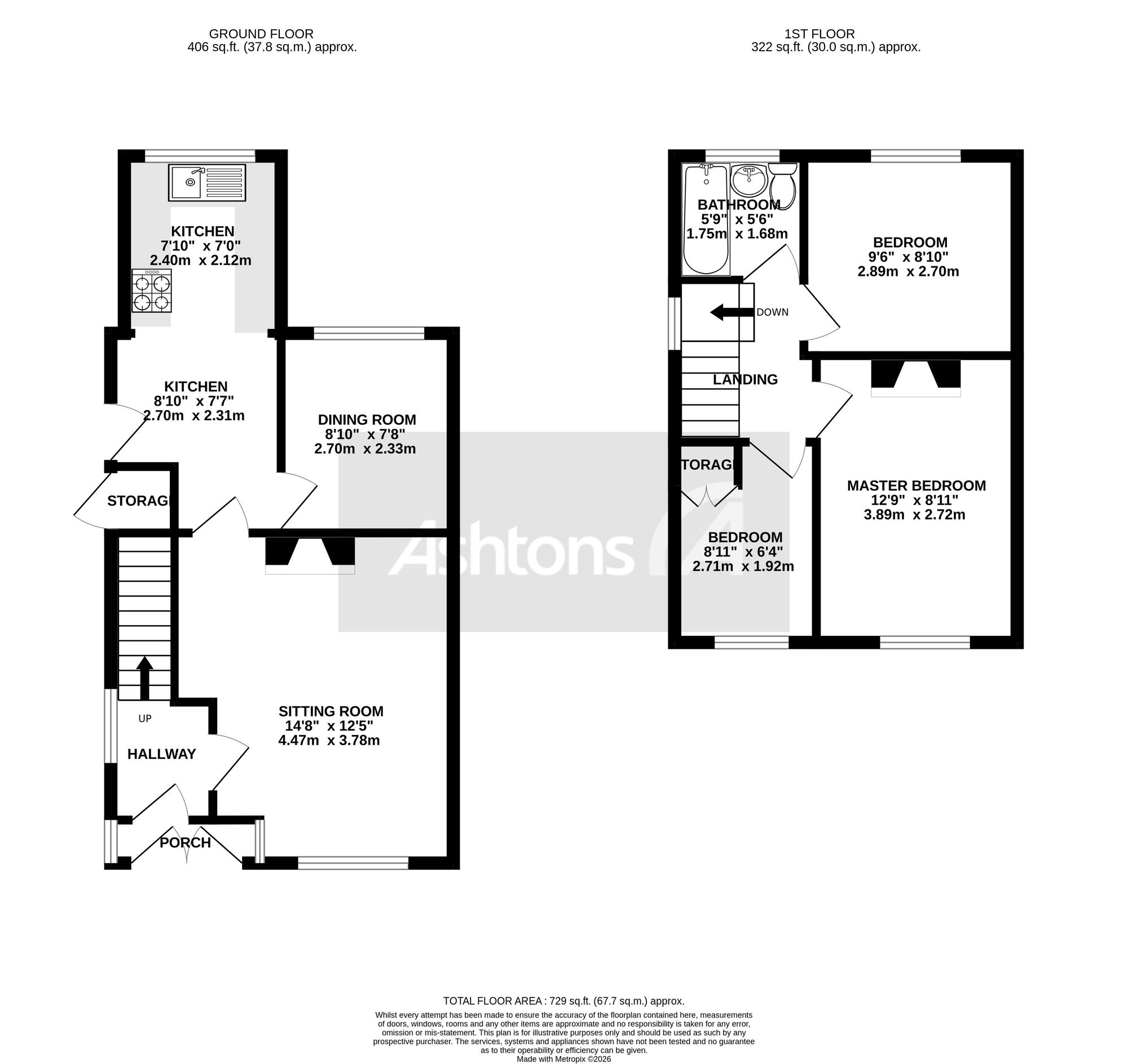 2 Beechwood Grove, Prescot floorplan