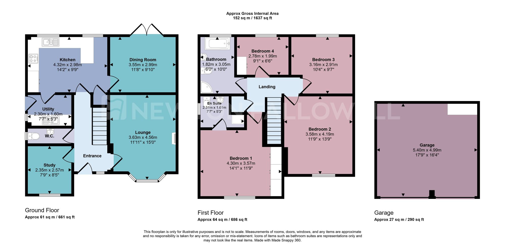 22 Hawthorne Drive, Coalville floorplan