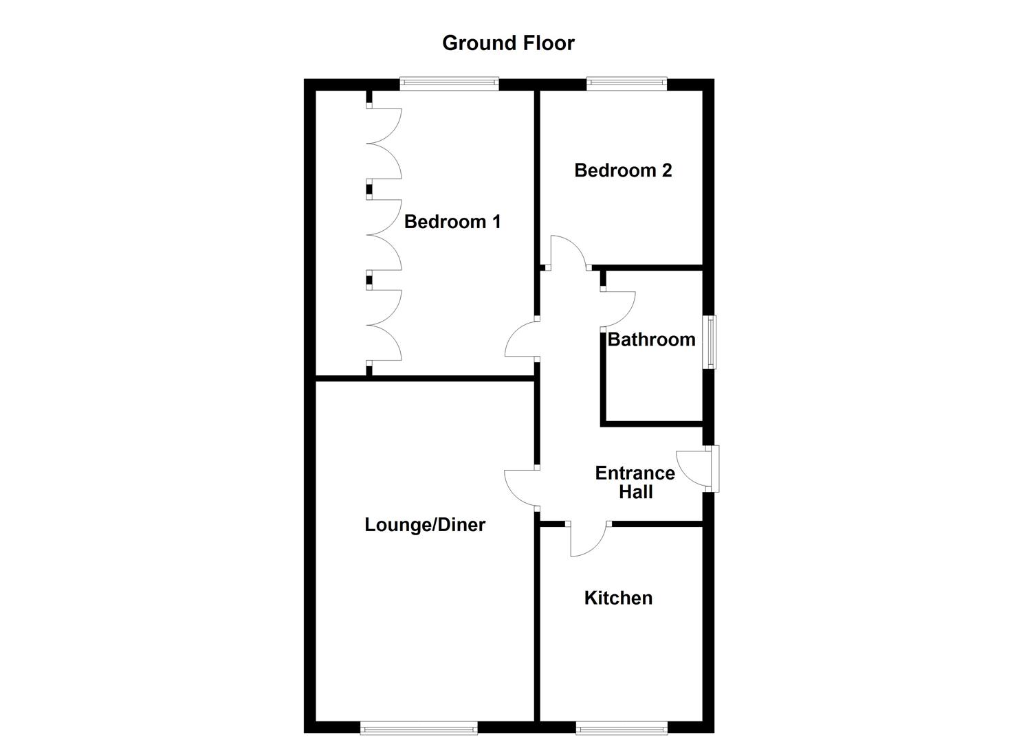 Fairway Gardens, Normanton WF6, 2 bedroom semidetached bungalow for