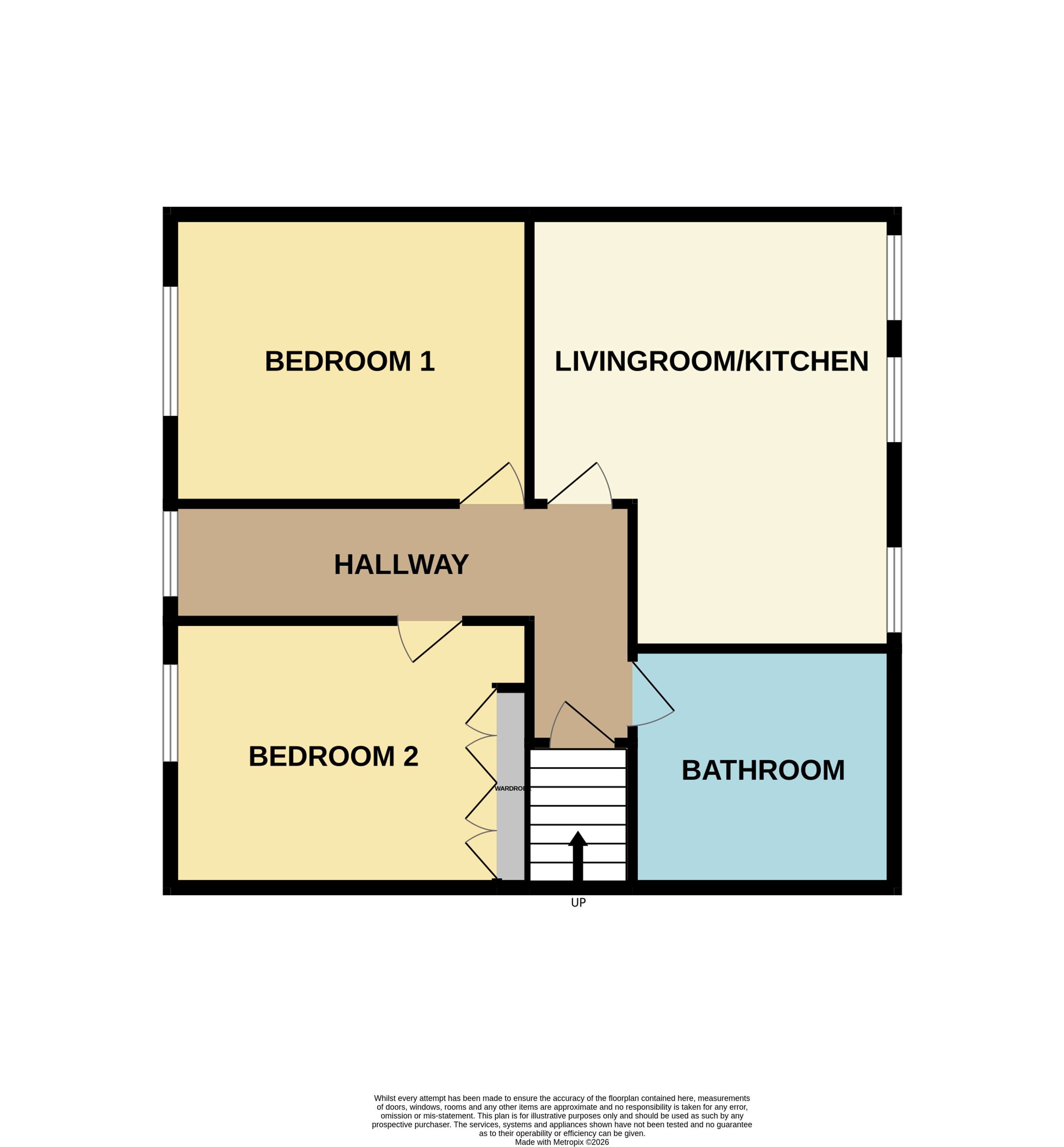 11 Burnbank Street, Stevenston, KA20 3HX floorplan
