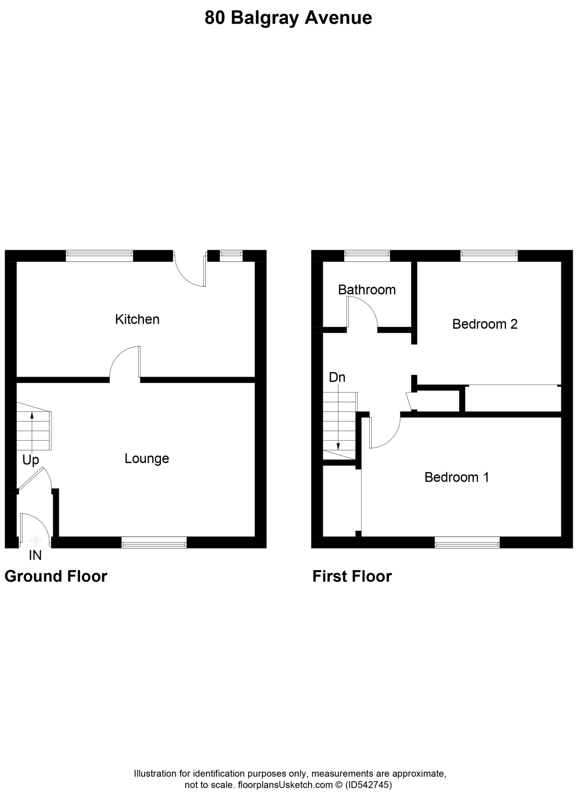 2 Bedrooms Semi-detached house for sale in Balgray Avenue, Kilmarnock KA1