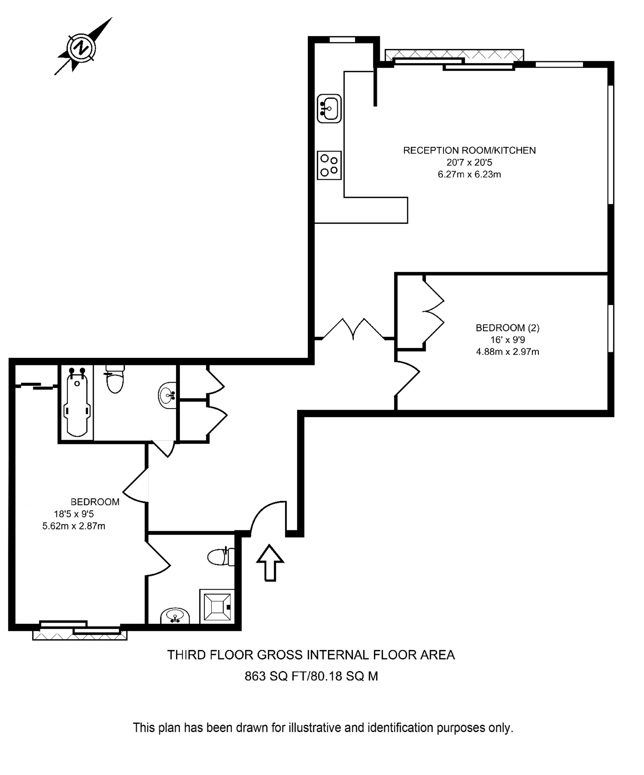 Baron Street, Angel floorplan