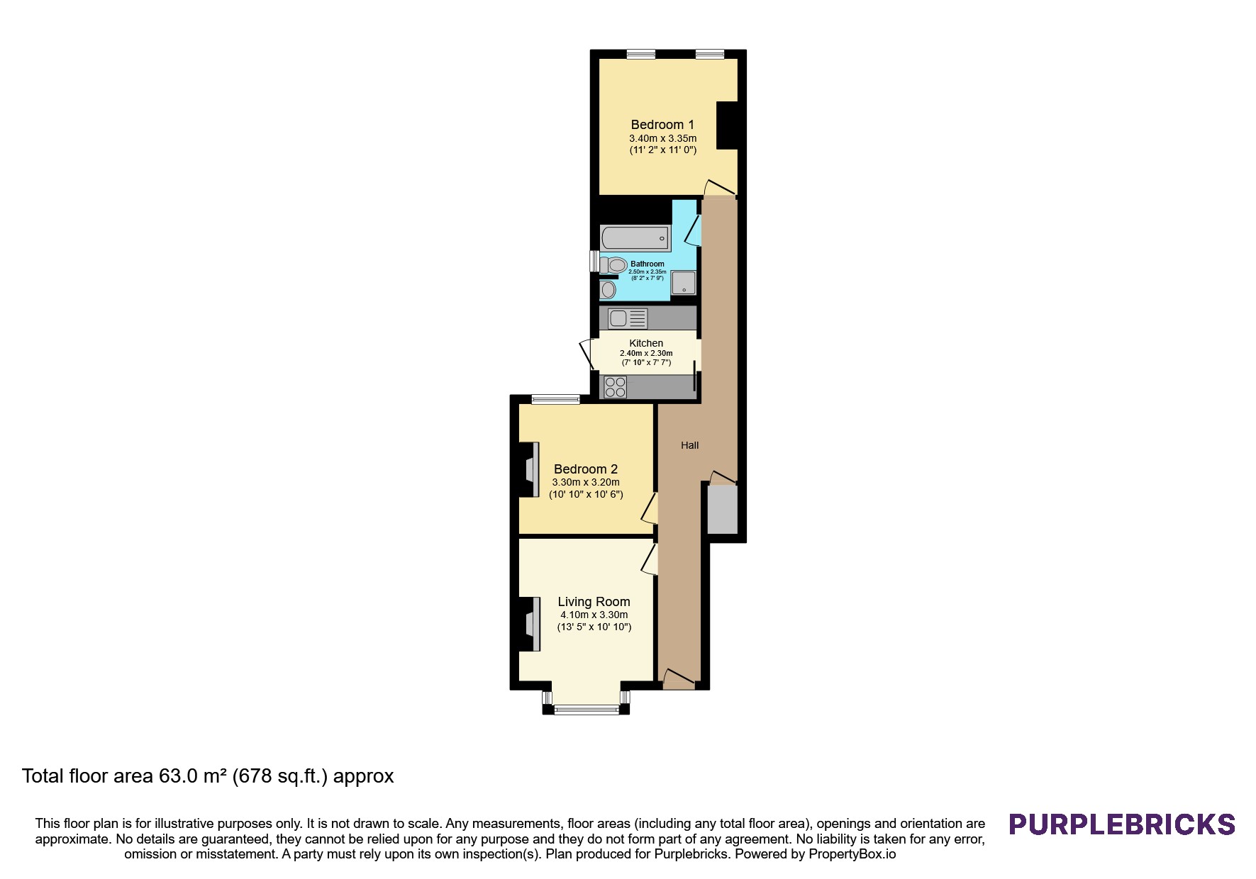 Blyth Road, London floorplan