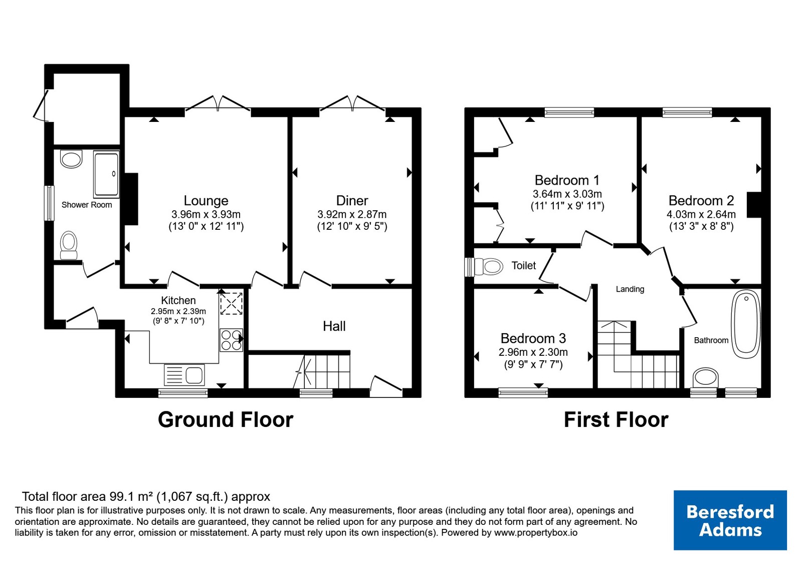 84, Cae Merfyn, Wrexham floorplan