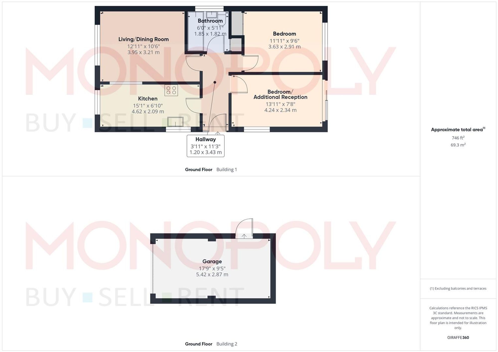 2 Poplar Drive, Wrexham floorplan