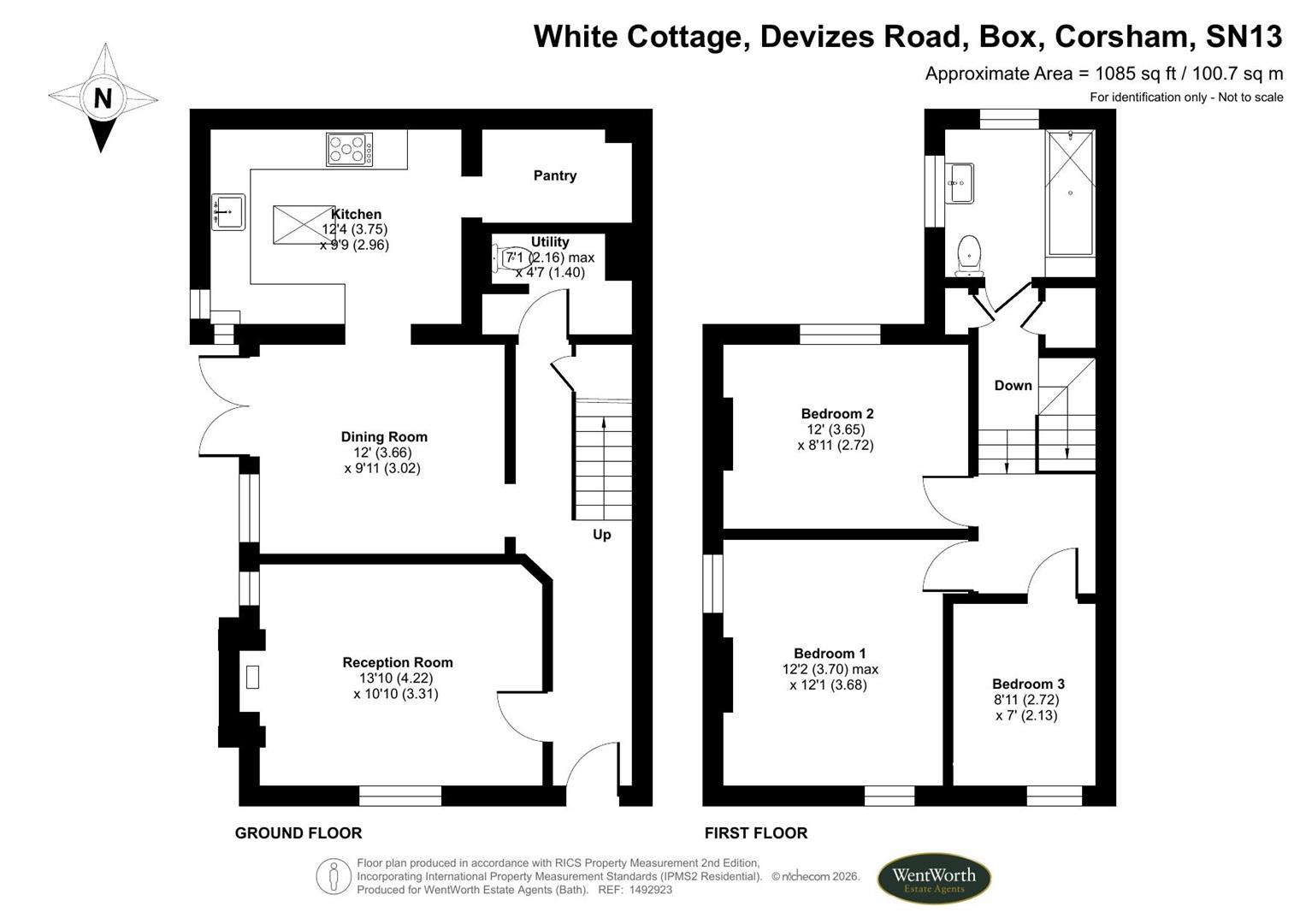 The White Cottage, Devizes Road, Box floorplan