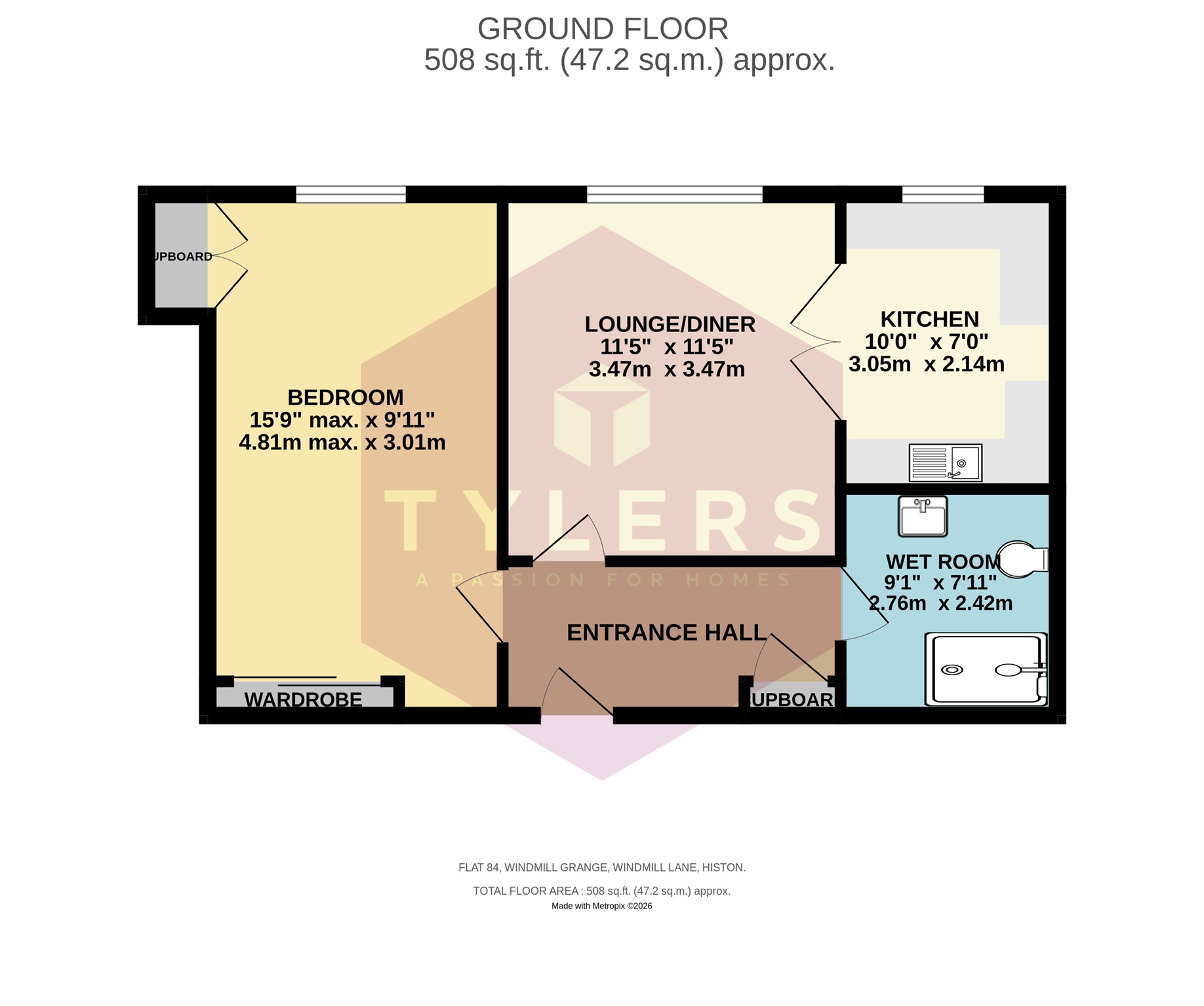 84, Windmill Grange, Windmill Lane, Cambridge floorplan