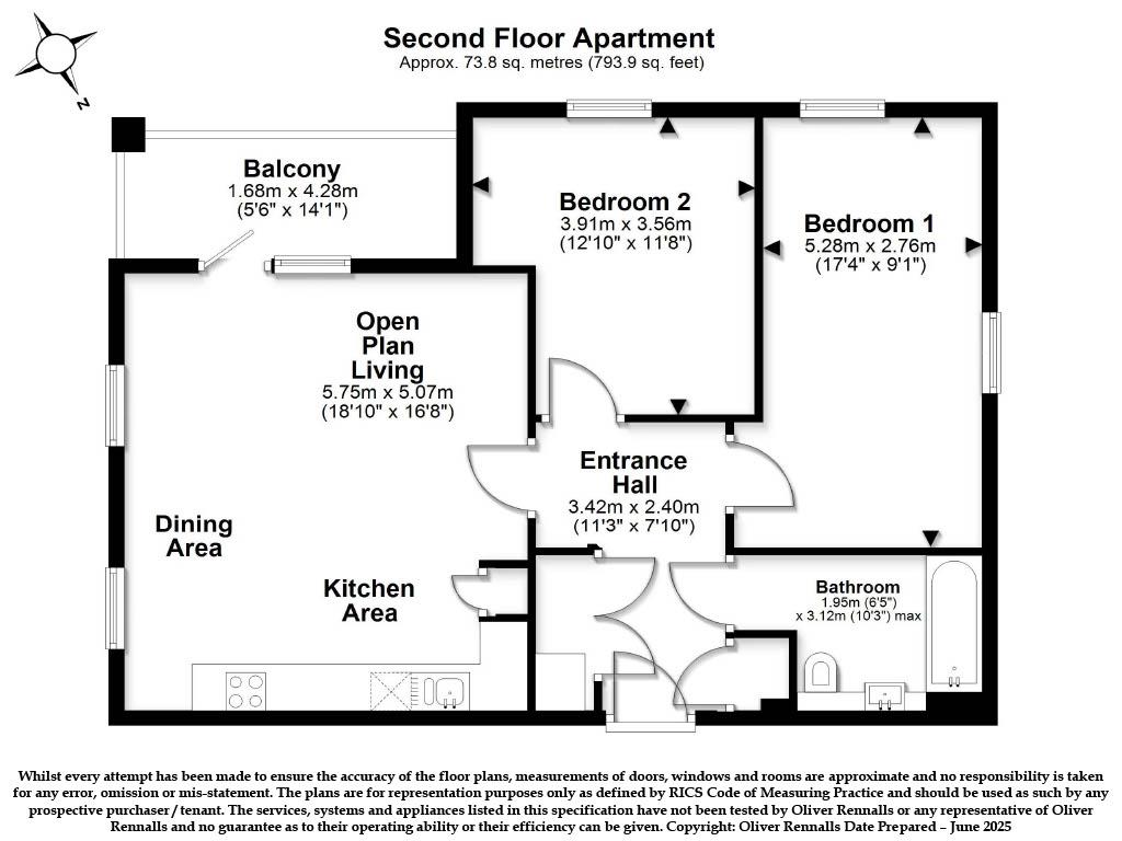 5 Abbey Court, Adenmore Road, London floorplan