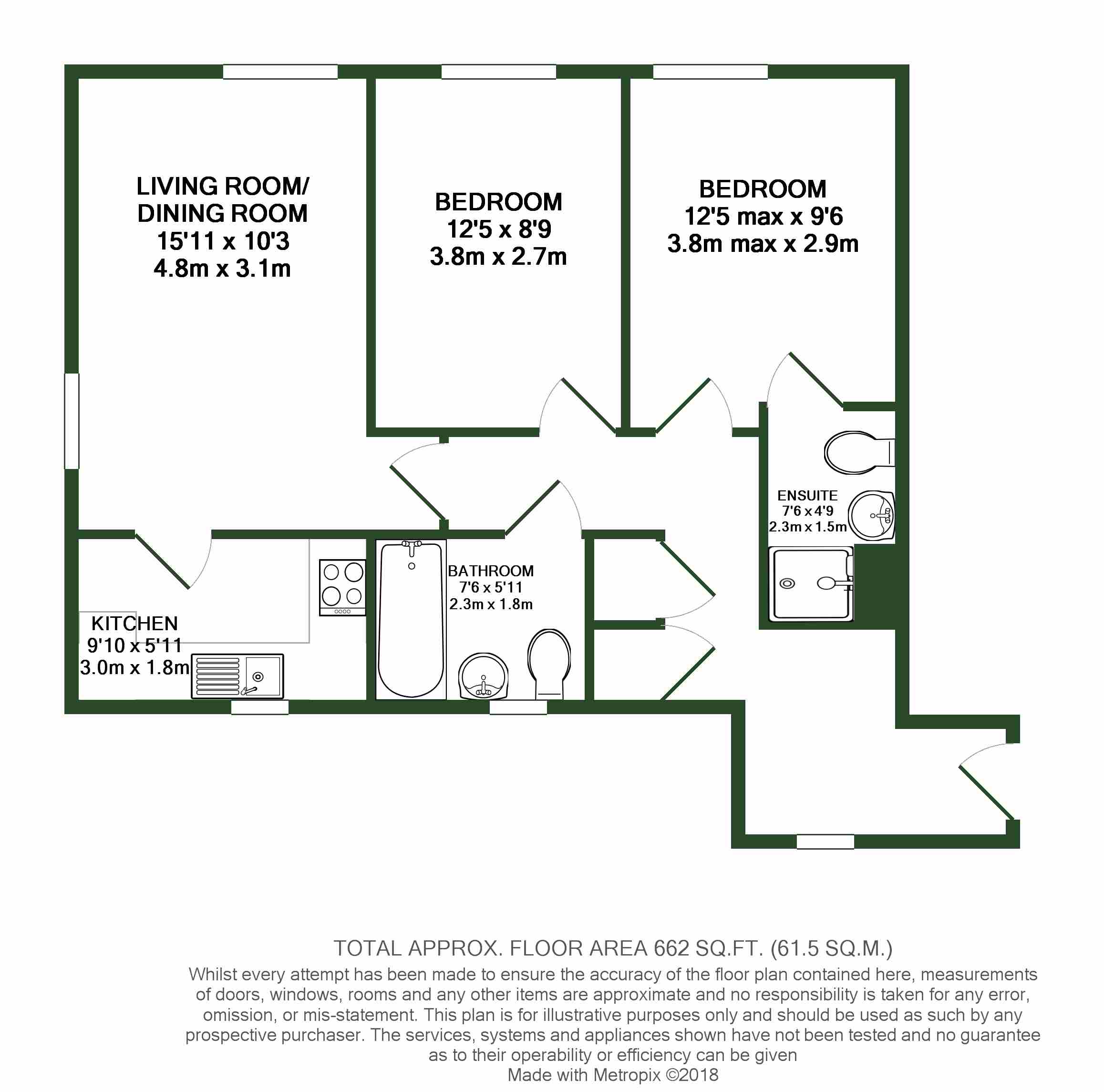 2 Bedrooms Flat to rent in Adams Drive, Ashford TN24