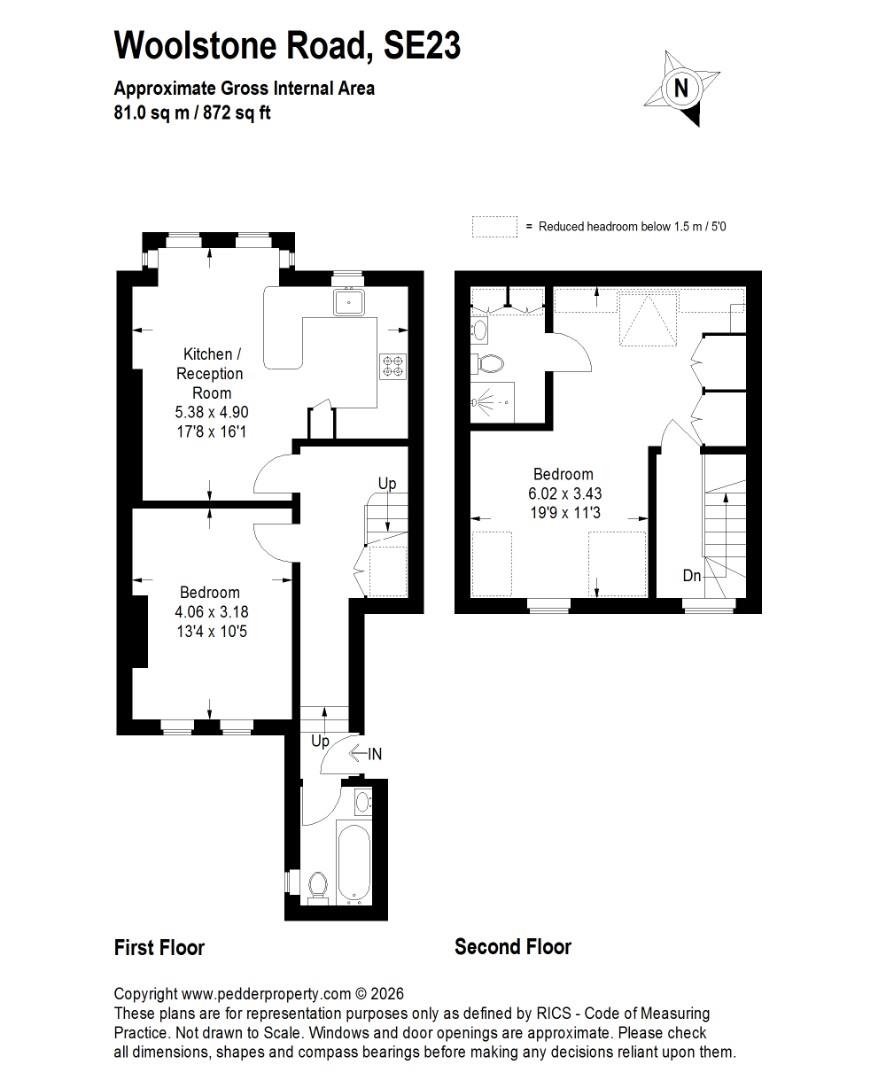 Flat 3, 28, Woolstone Road, London floorplan