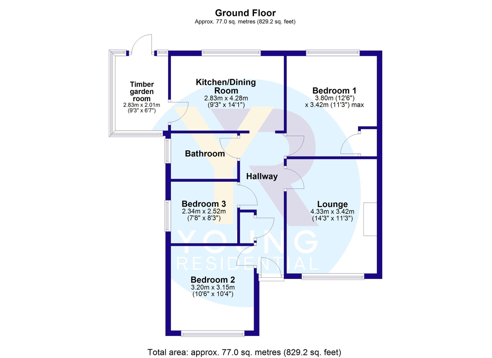 Blenheim Grove, St. Neots floorplan