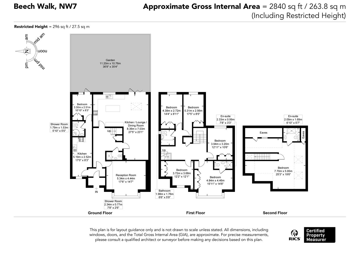 90, Beech Walk, London floorplan
